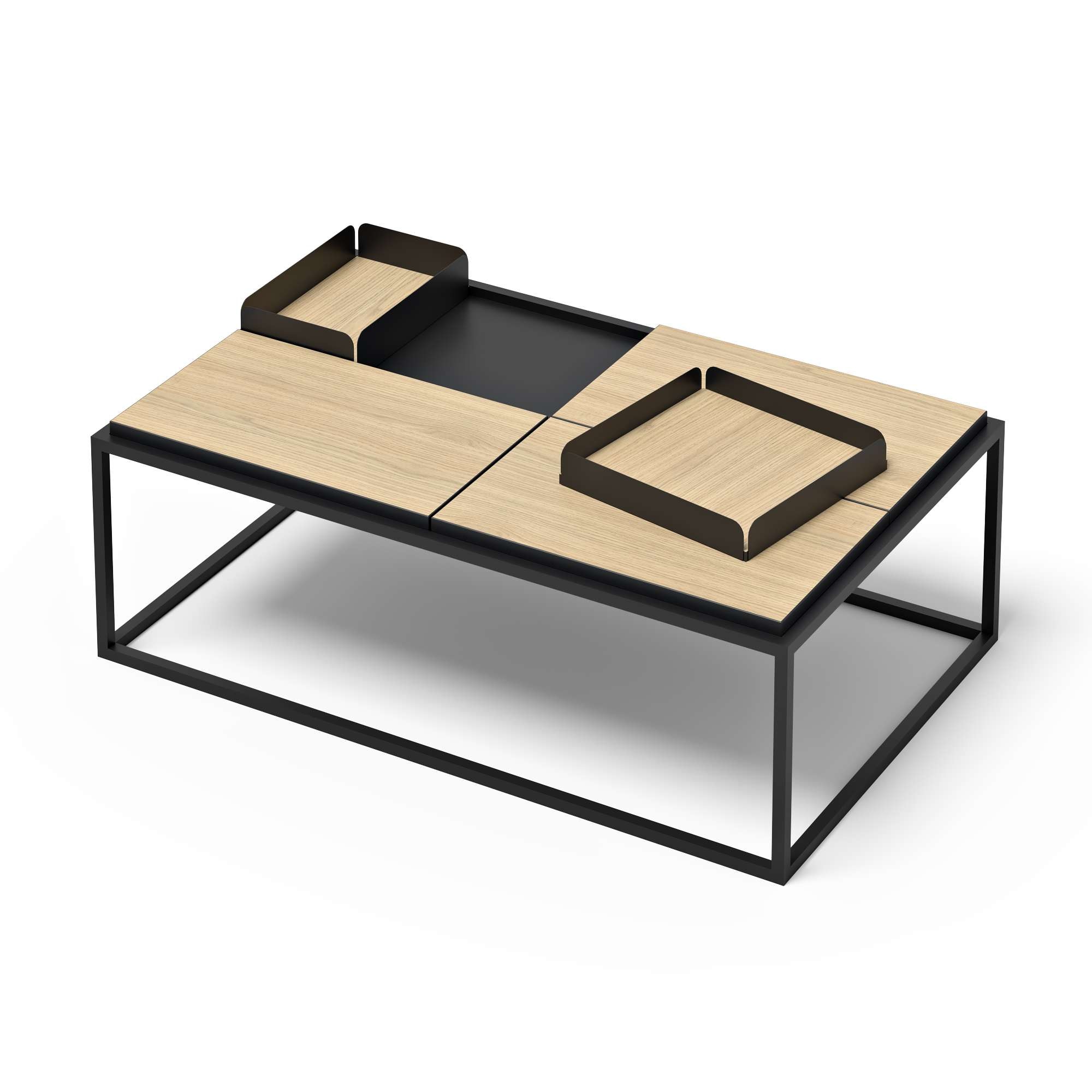 TemaHome Couchtisch »Douro Sofatisch, Wohnzimmertisch, Kaffeetisch,«, mit Metallgestell, Breite 120 cm, mit 3 oder 4 kleine tischplatten