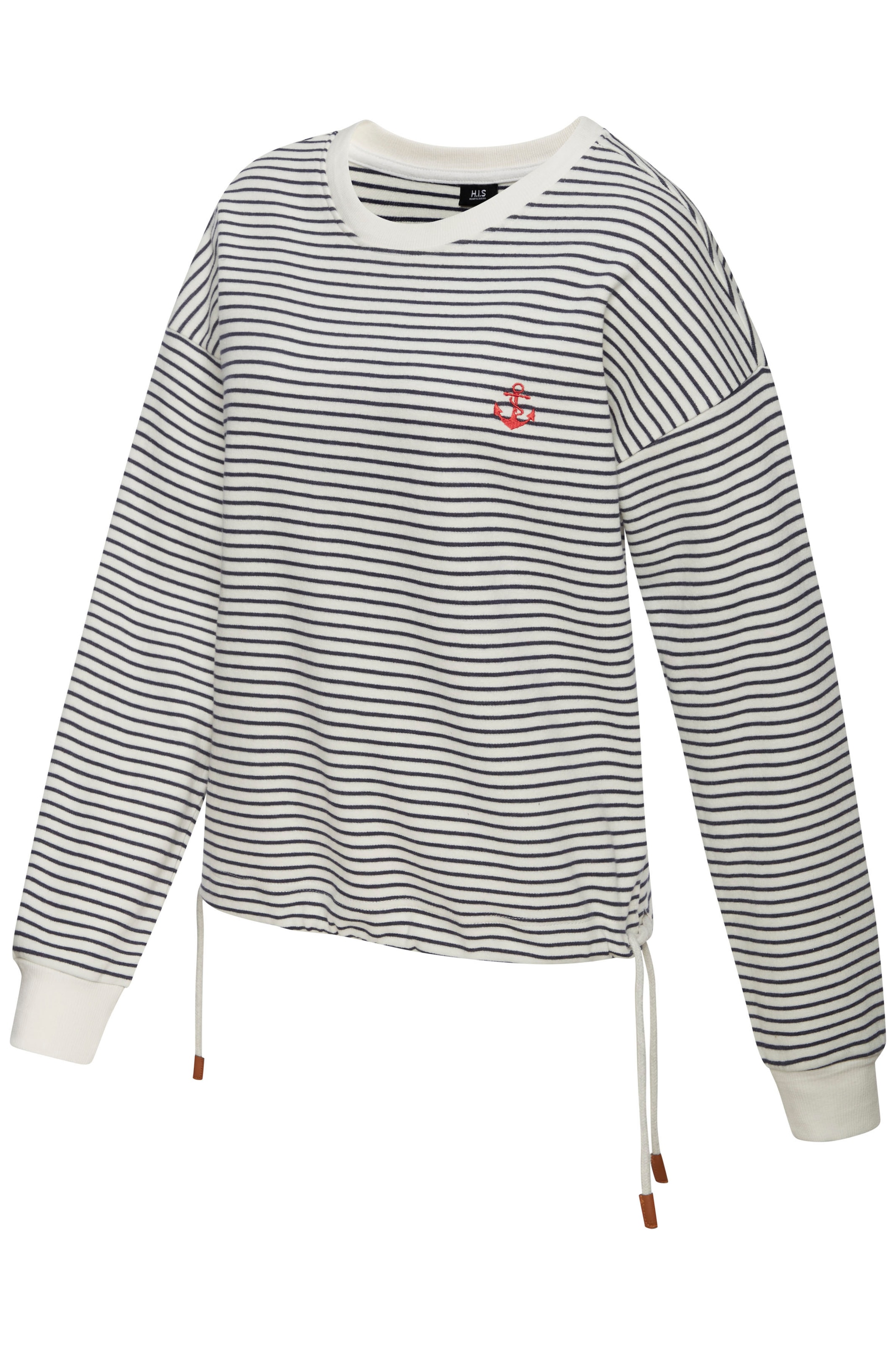 H.I.S Sweatshirt, mit Kordelzug am Saum, Loungewear