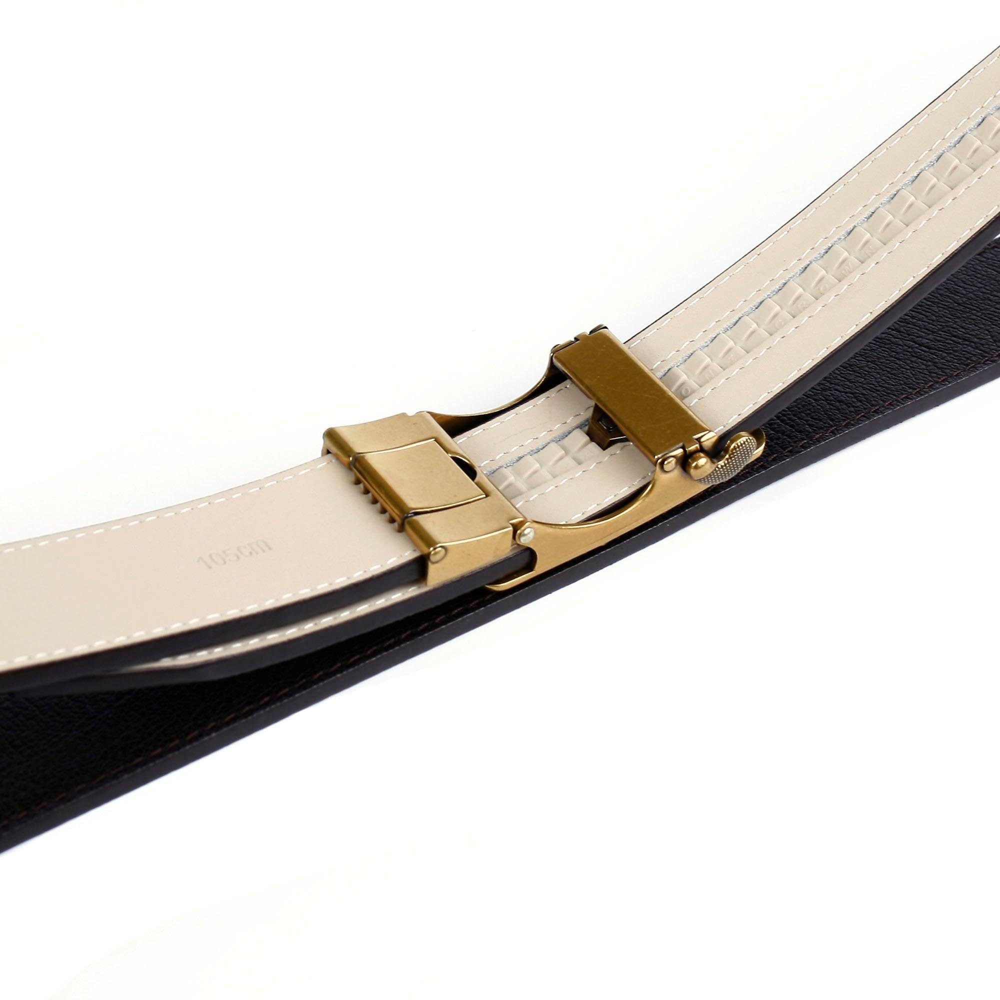 Anthoni Crown Ledergürtel, mit goldfarbener Schließe in gehämmerter Optik  online shoppen bei OTTO