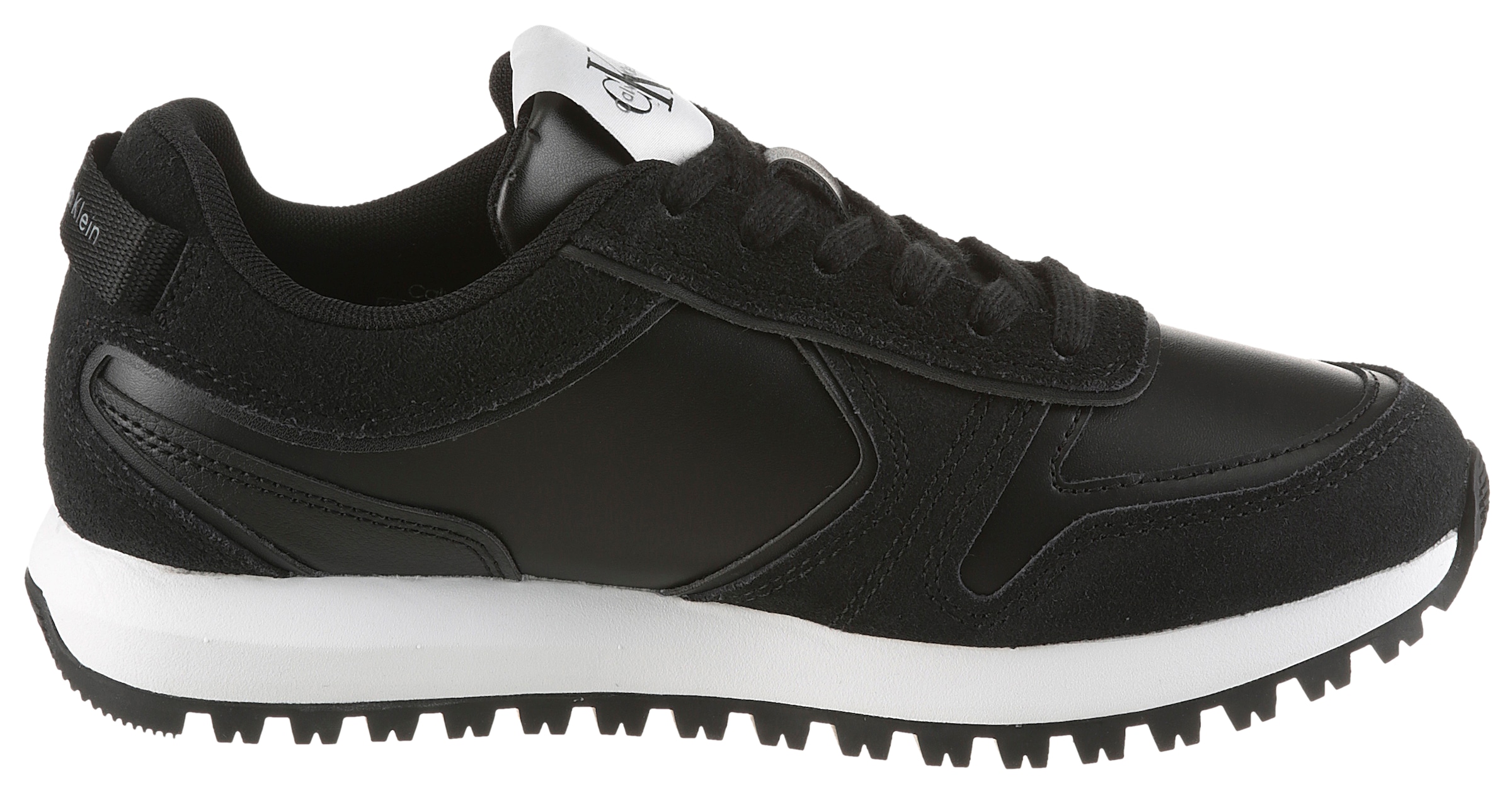 Calvin Klein Jeans Keilsneaker »TOOTHY RUNNER LACEUP MIX«  Schnürschuh, Halbschuh, Freizeitschuh mit Profilsohle