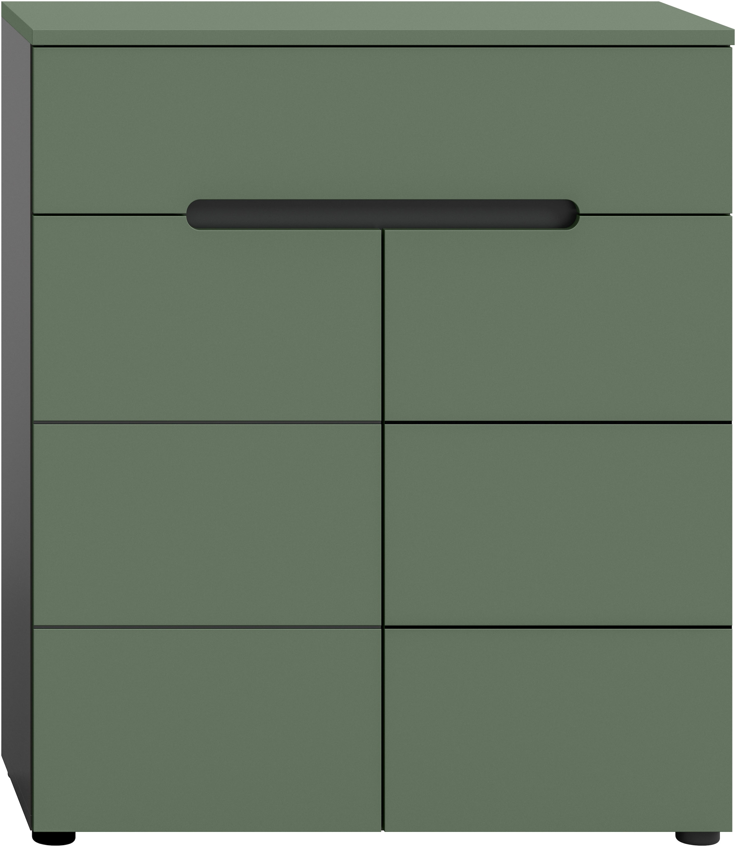 Home affaire Schuhkommode »REHAT, TOPSELLER!, Breite 80cm, 2 Türen, 1 Schubkasten, 4 Fächer« in verschiedenen Farben erhältlich, Platz für ca. 12 Paar Schuhe, 1 Stk. tlg. Schuhschrank, Kommode, Garderobenschrank, Anrichte, Sideboard