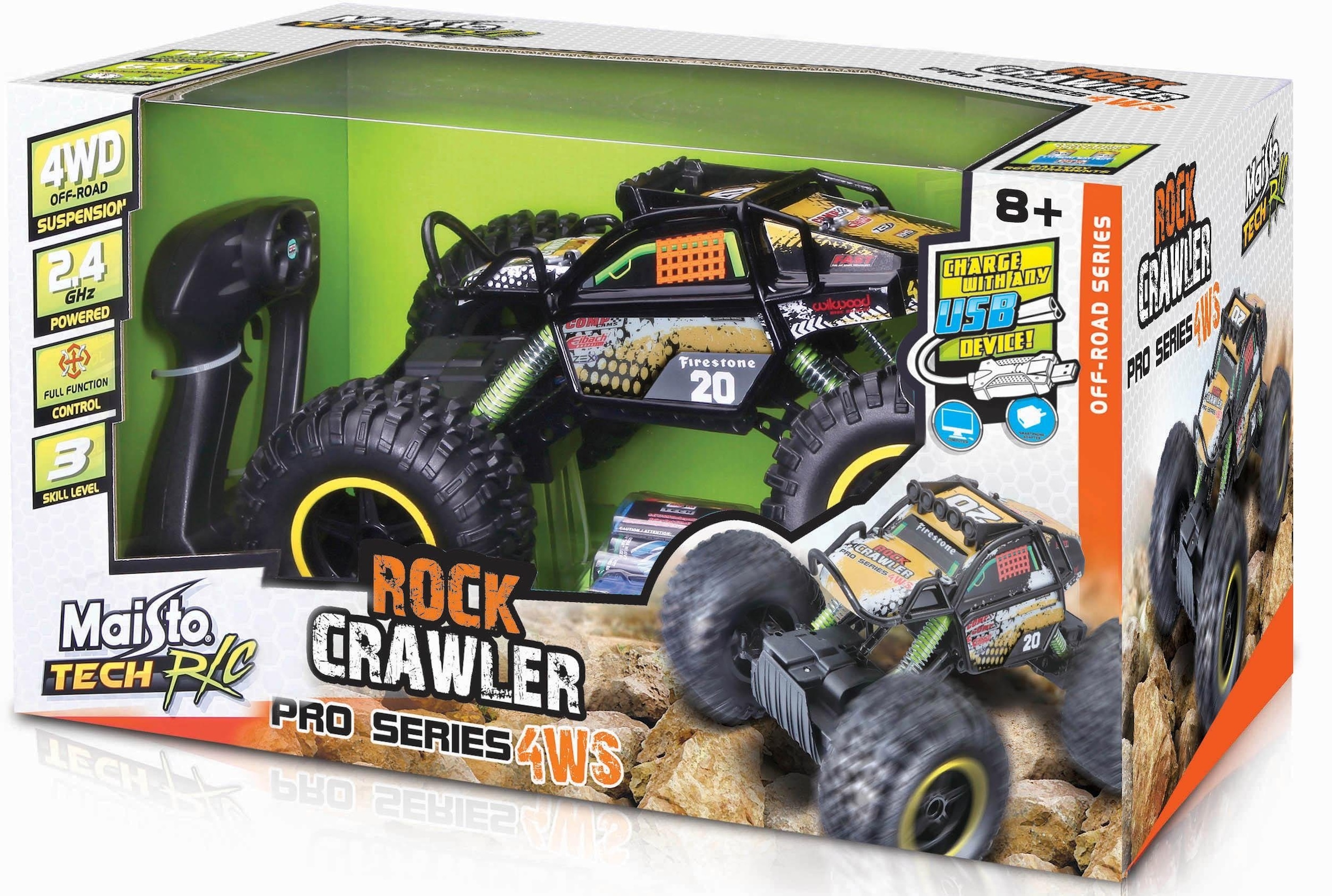 Maisto Tech RC-Monstertruck »Tech RC Rock Crawler Pro 2«