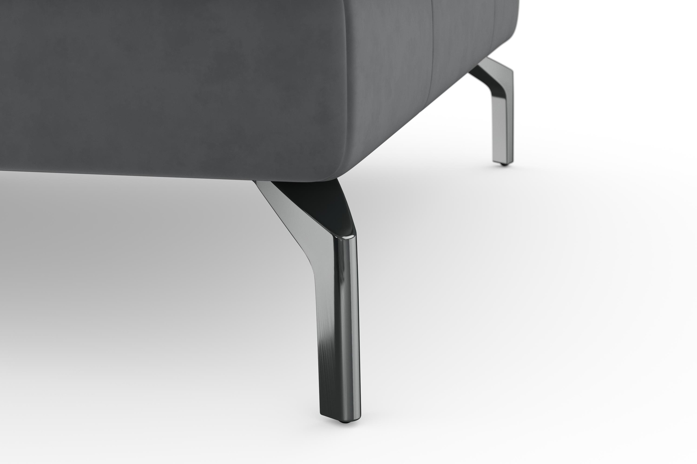 sit&more Ecksofa »Bendigo L-Form« inklusive Sitztiefenverstellung, Bodenfreiheit 15 cm, in 2 Fußfarben