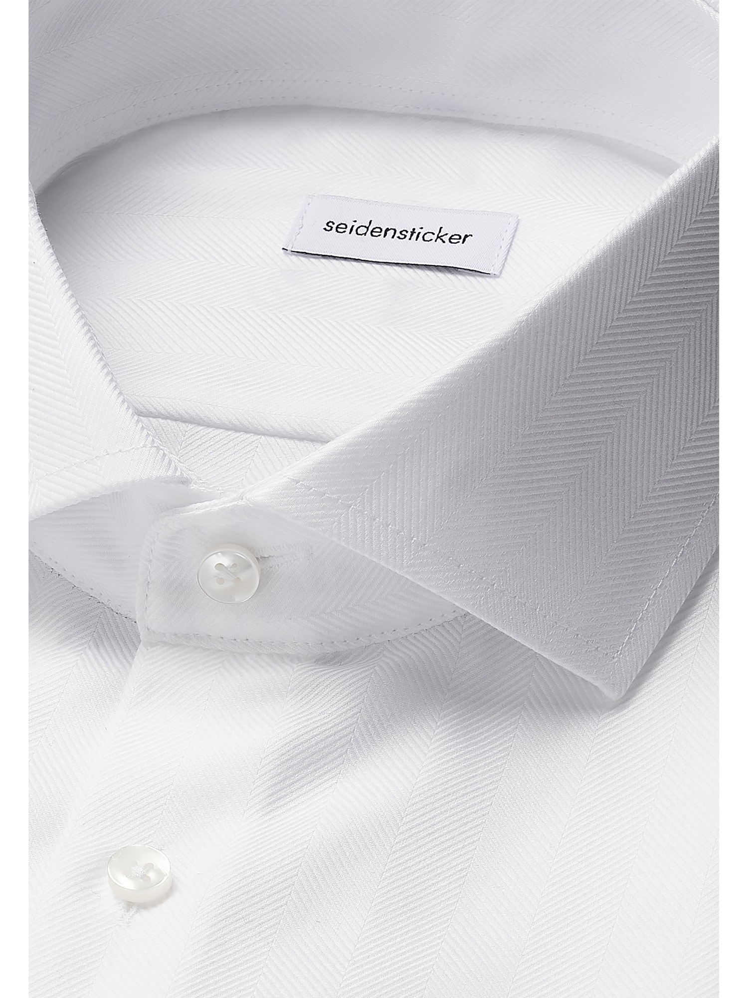 seidensticker Businesshemd »Schwarze Rose«, Shaped 1/1 Kentkragen Fischgrat