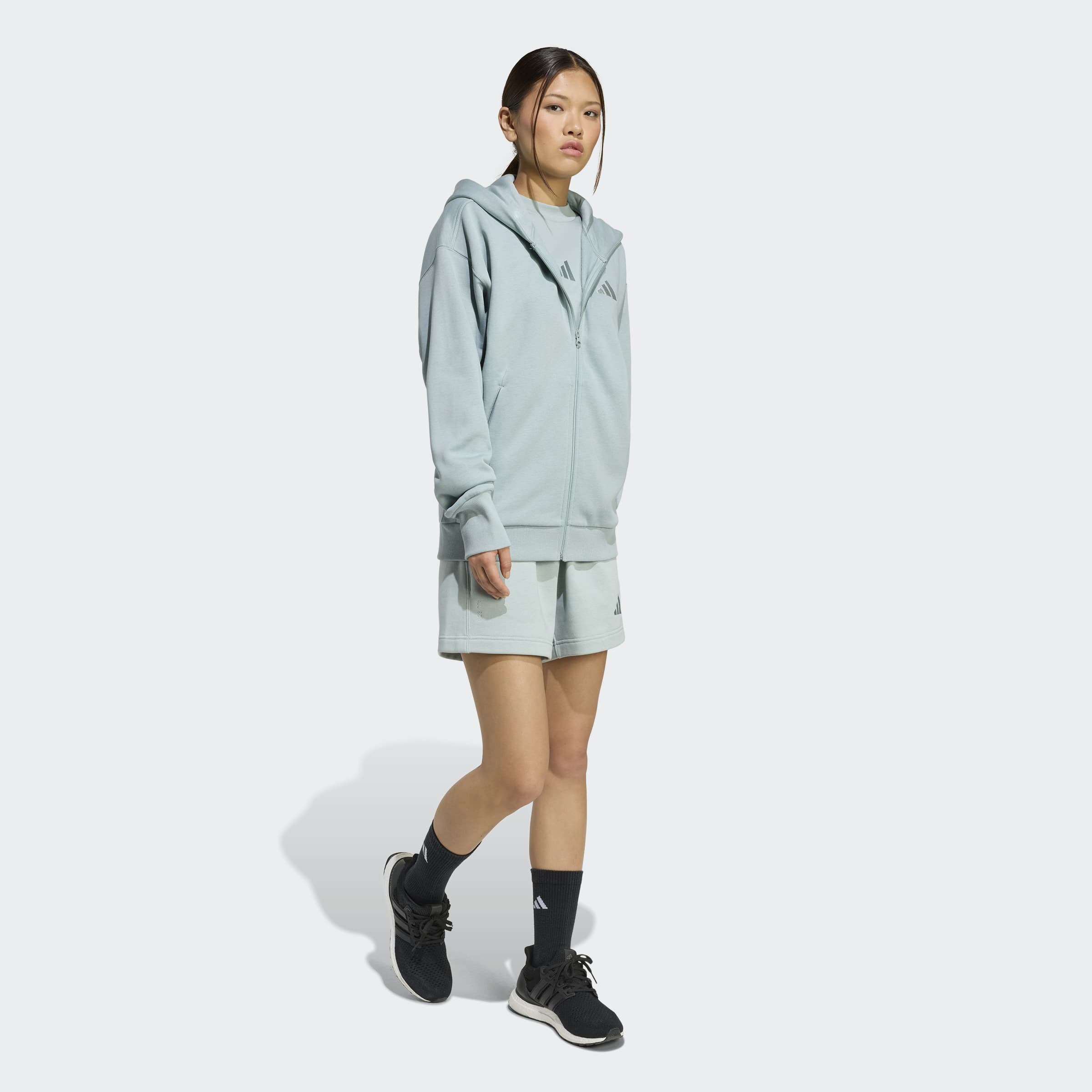 adidas Sportswear Kapuzensweatshirt »W ALL SZN FZ HD«
