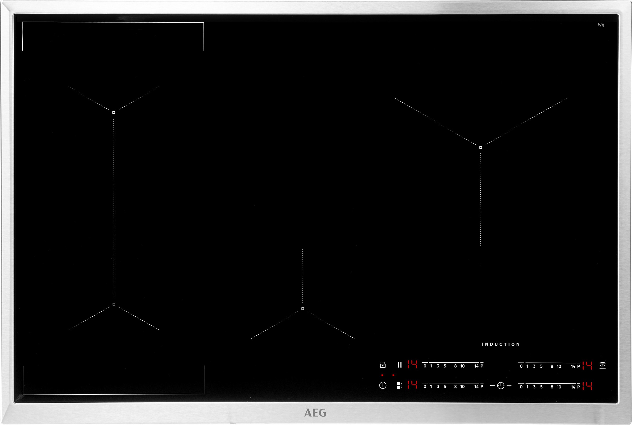 AEG Flex-Induktions-Kochfeld, IKE84441XB, mit Hob²Hood - Funktion