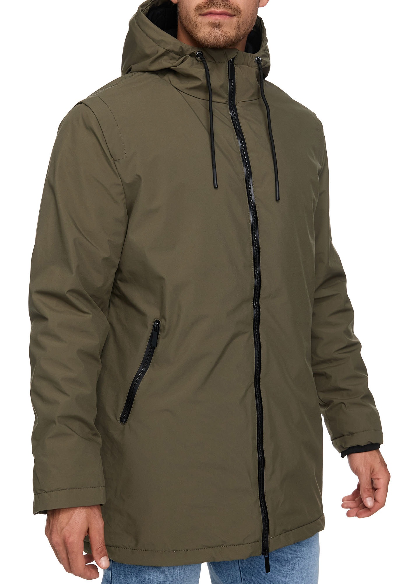 Indicode Langjacke »INChanto«, mit Kapuze