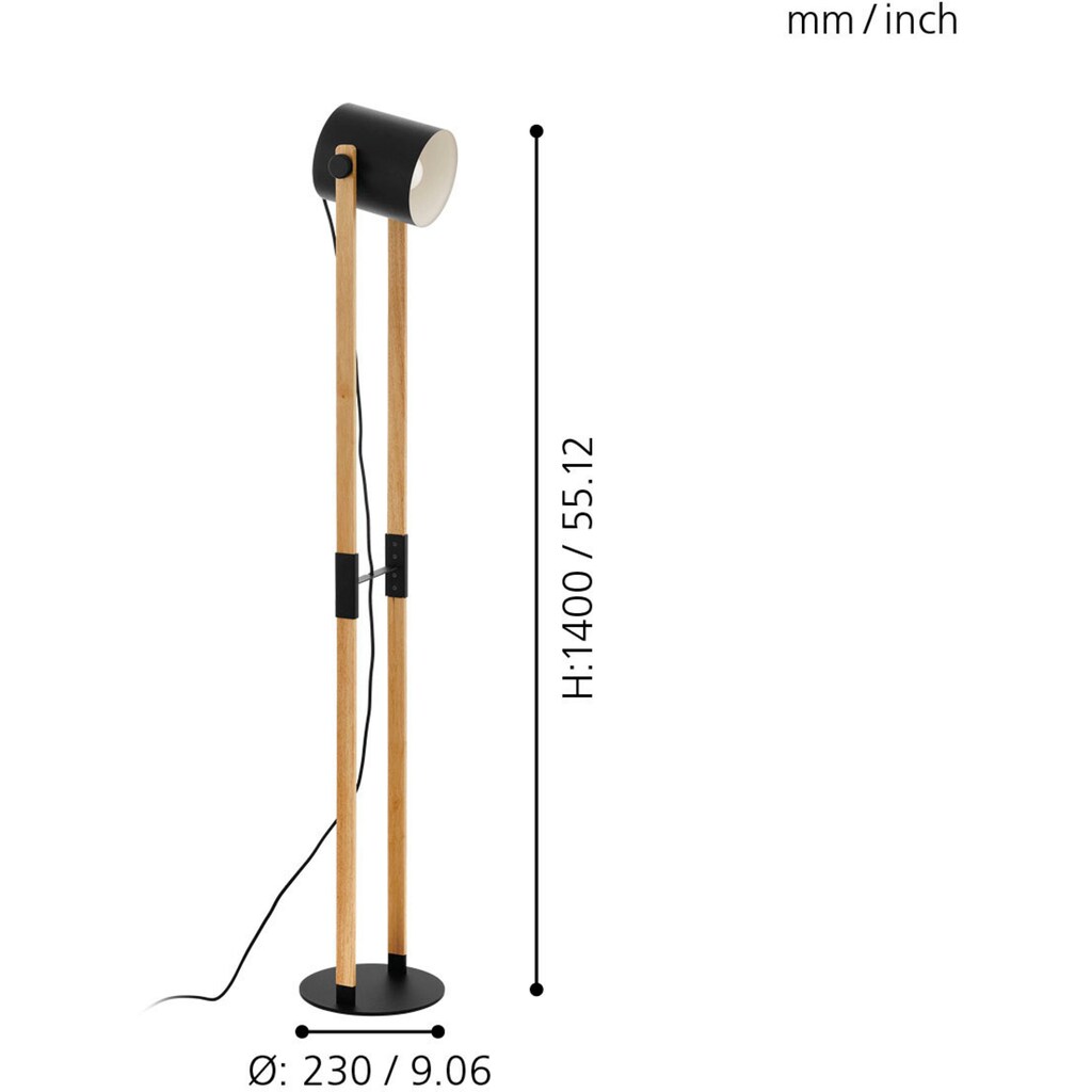 EGLO Stehlampe »HORNWOOD«, 1 flammig-flammig