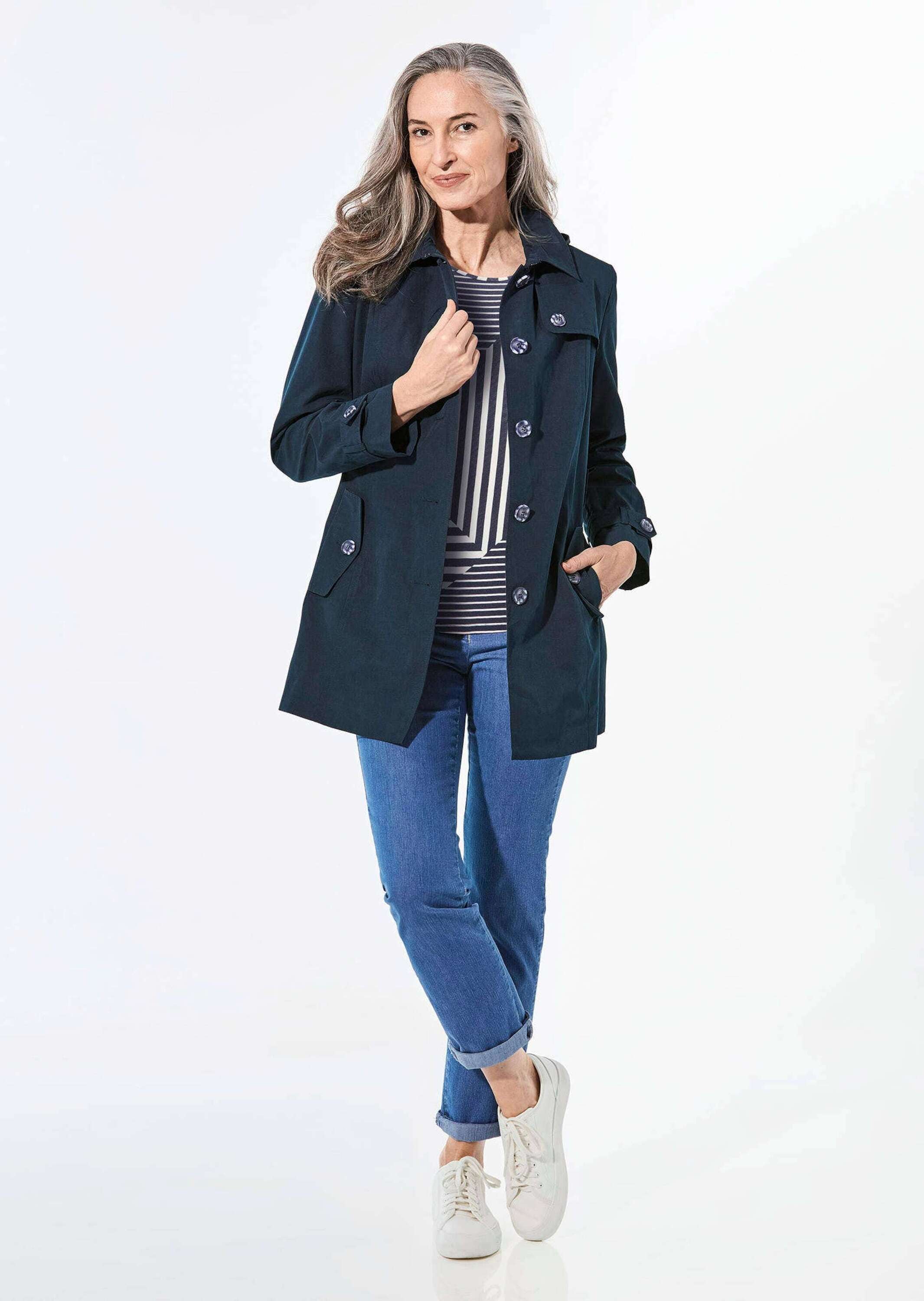 GOLDNER Kurzjacke »Kurzmantel im Trenchcoat-Stil«