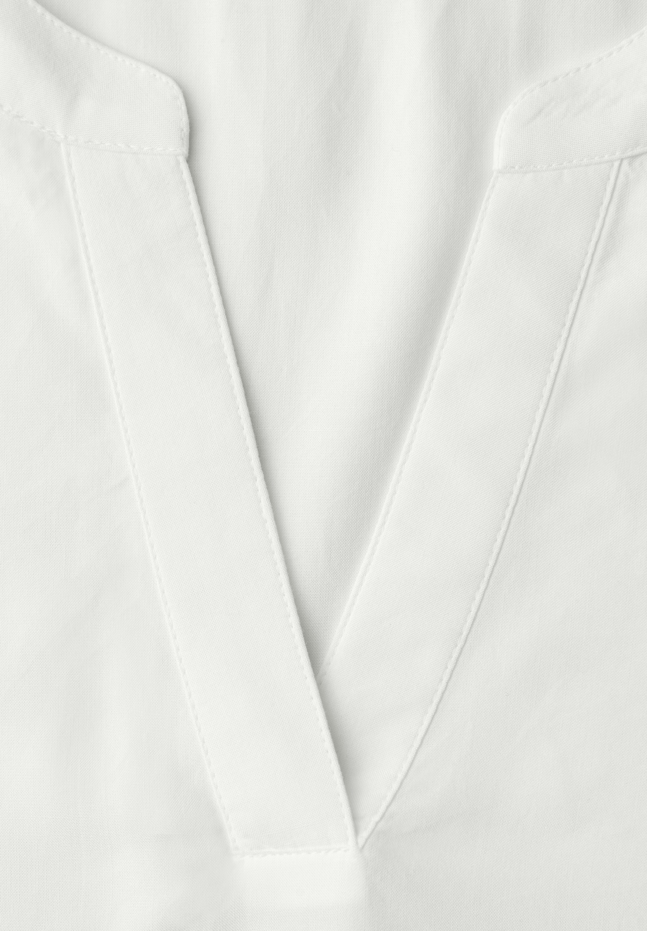 STREET ONE Schlupfbluse Leicht abgerundeter Saum, Ärmelaufschlag