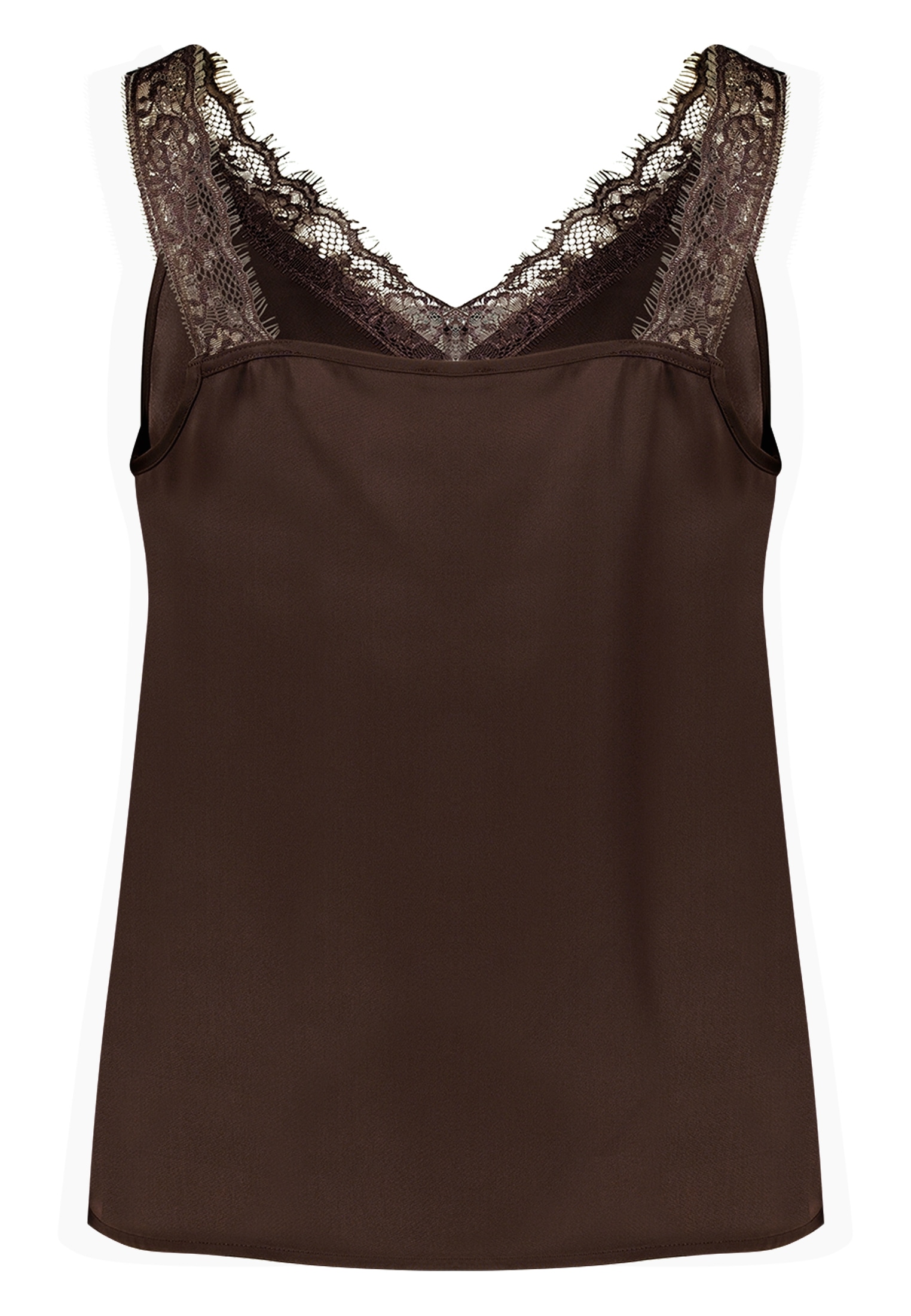 Zero Spitzenbluse »Basic-Top mit V-Ausschnitt«