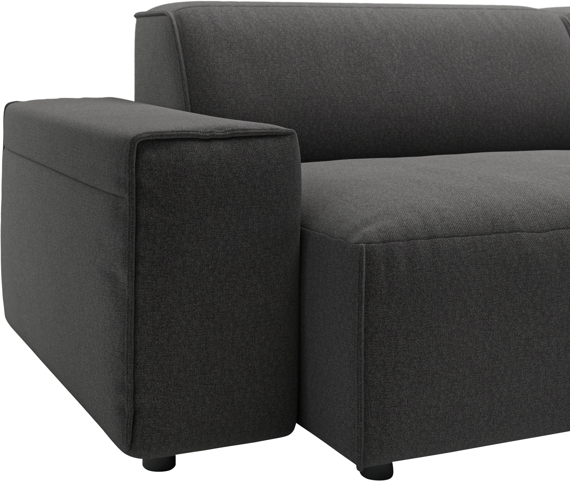 andas Ecksofa »Glimminge L-Form auch in Breitcord, Feincord + Easy care-Bezug,«, Breite 264, Zierkissen