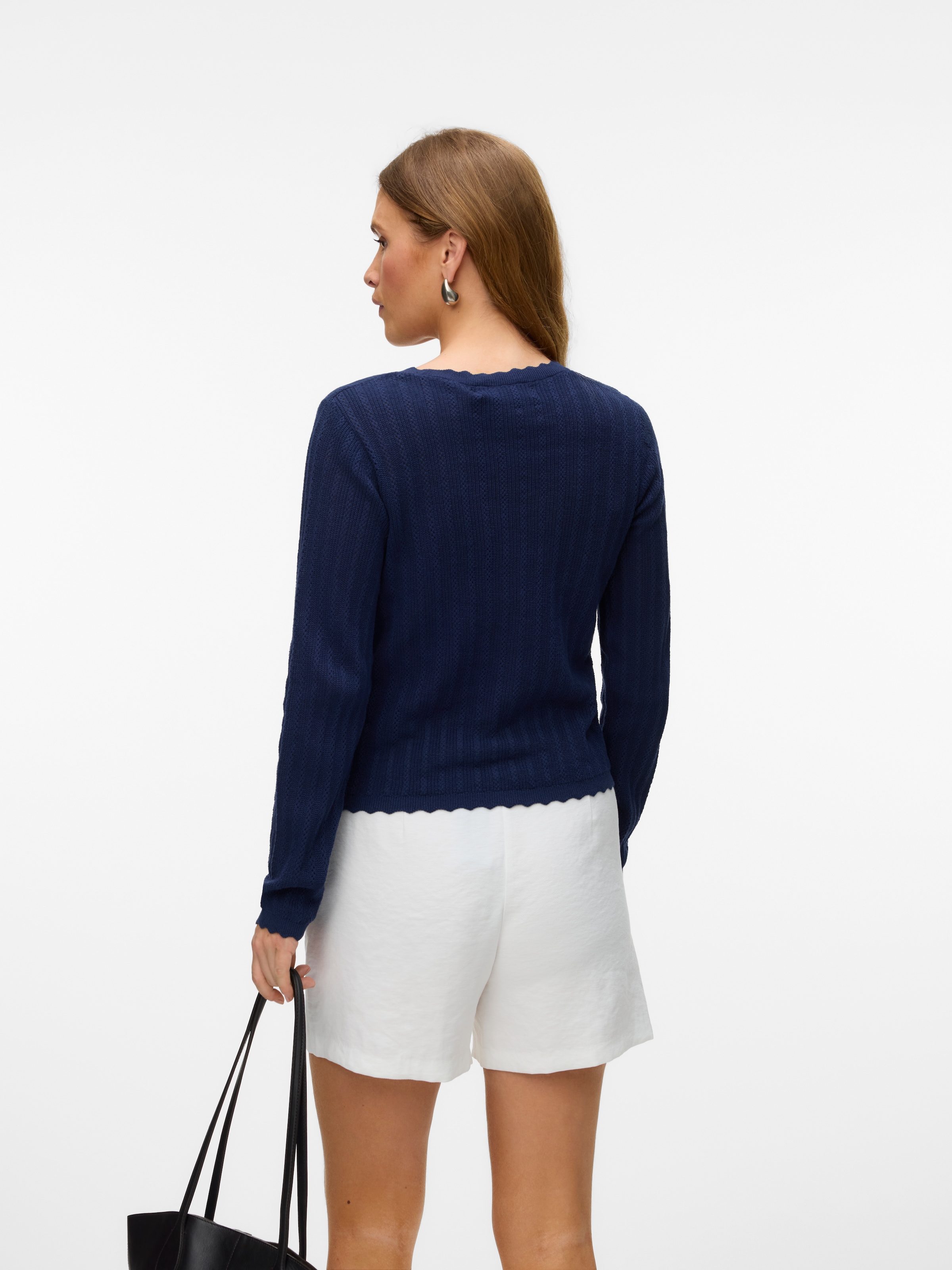 Vero Moda Strickjacke »VMLUXLIGHT POINTELLE LS V-NECK CARDIGAN«