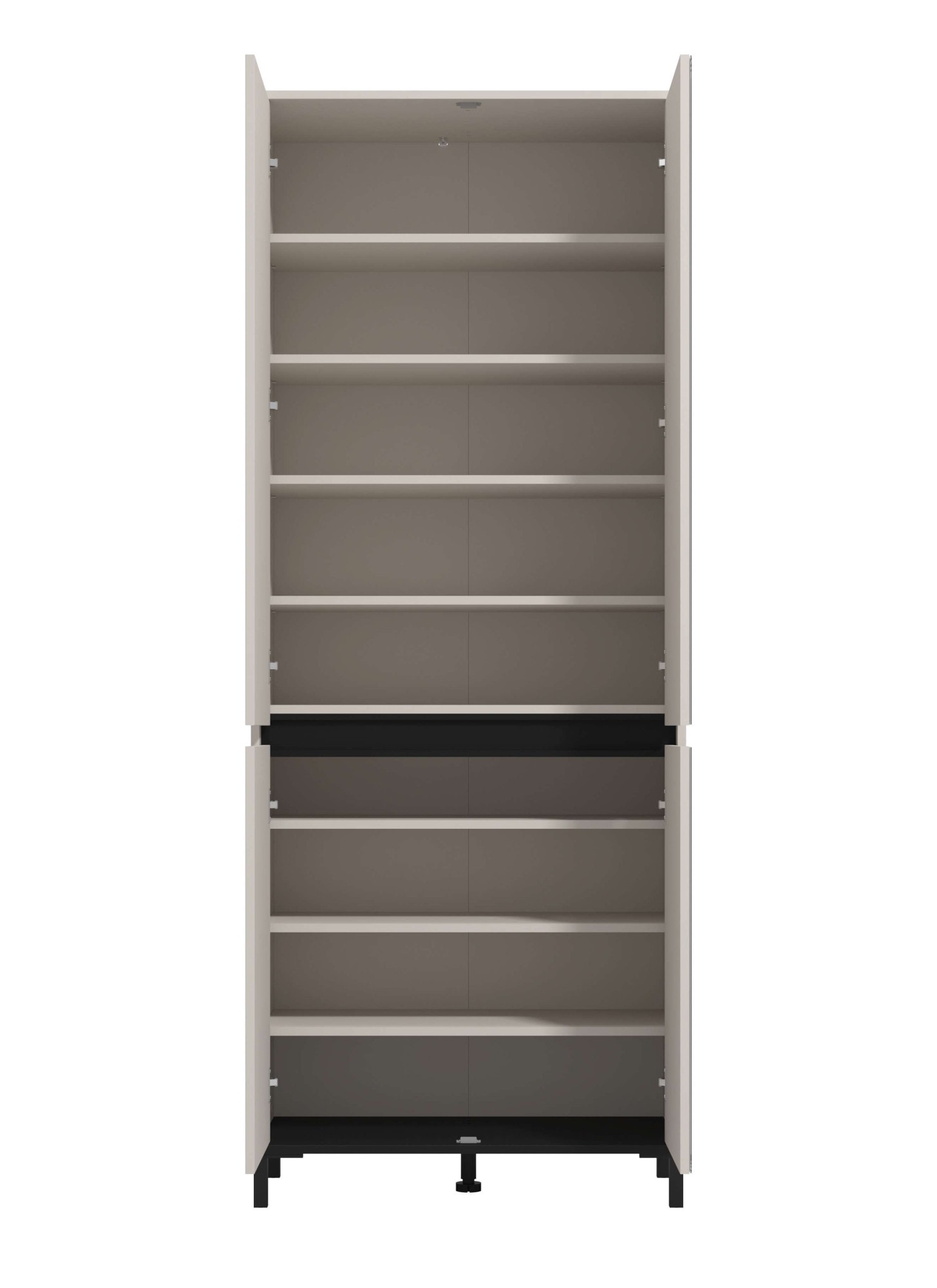 Home affaire Schuhschrank »Flannan, Schuhregal, Schuhkommode, Gesamthöhe 205,5 cm« mit Spiegeltür, acht Regale und eine Schublade, Gesamtbreite 80 cm