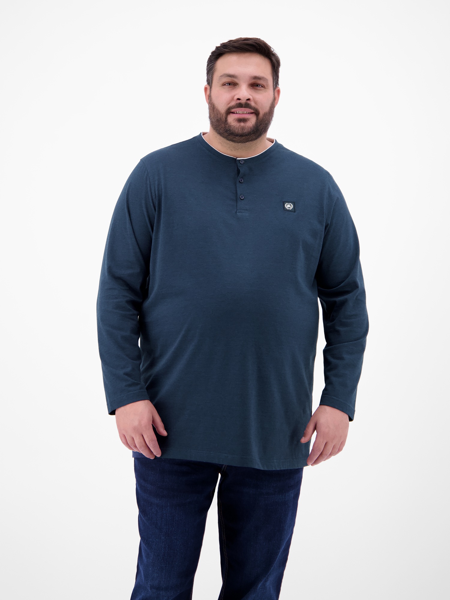 LERROS Sweatshirt »Serafino-Langarmshirt für Herren«
