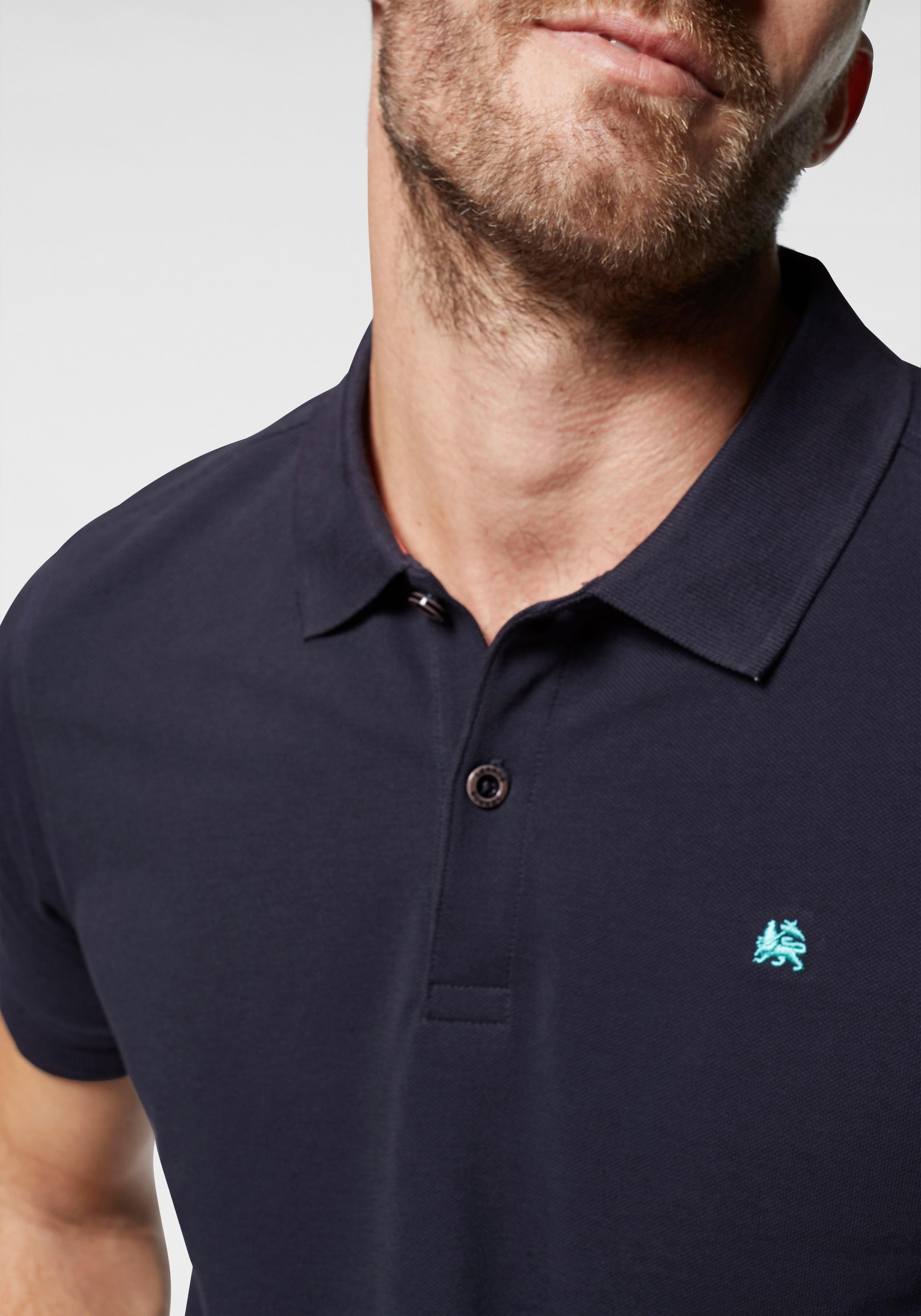 LERROS Poloshirt, mit dezenter Stickerei auf der Brust