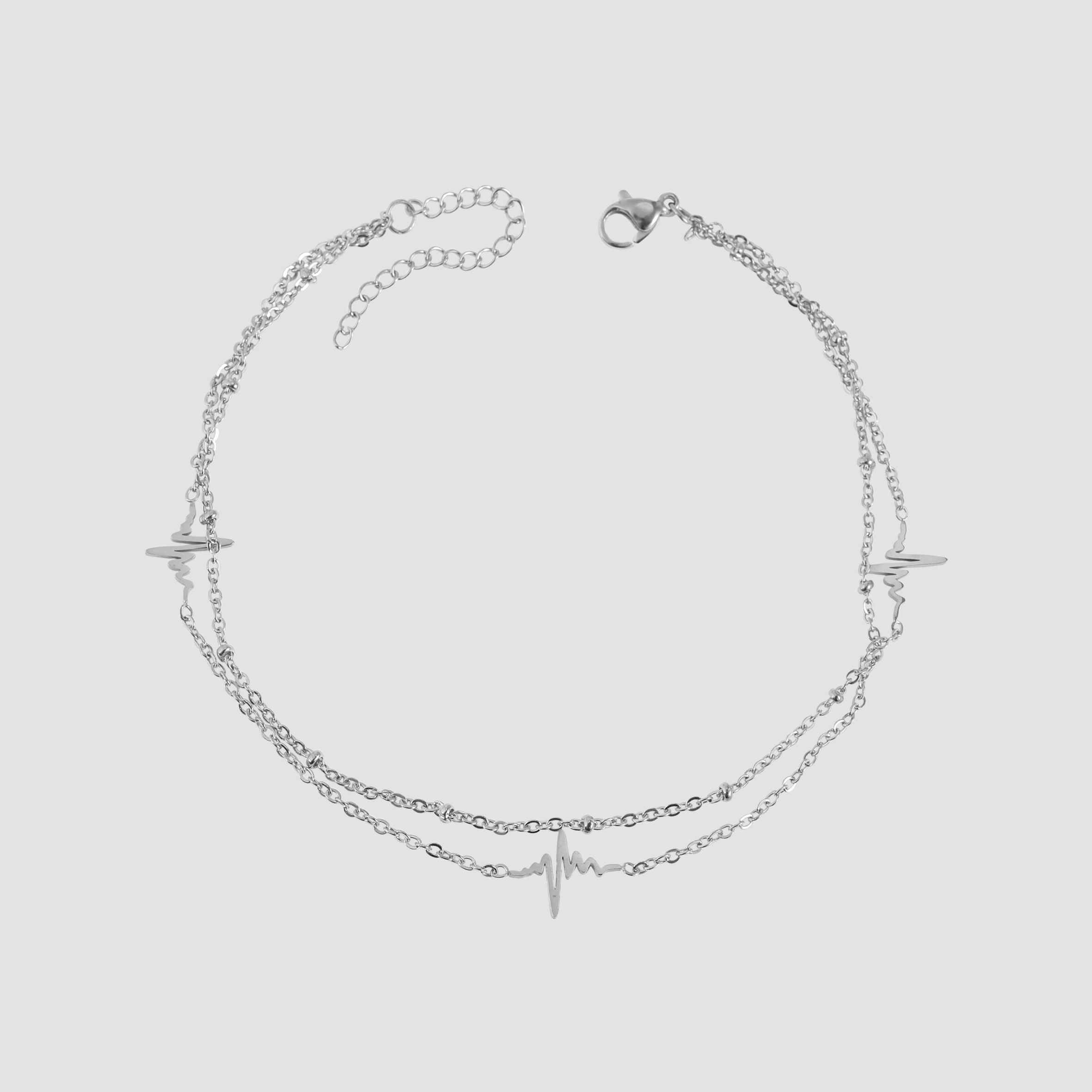 Adelia´s Armband »Damen Armband ¿ Herz aus Edelstahl 24 cm«