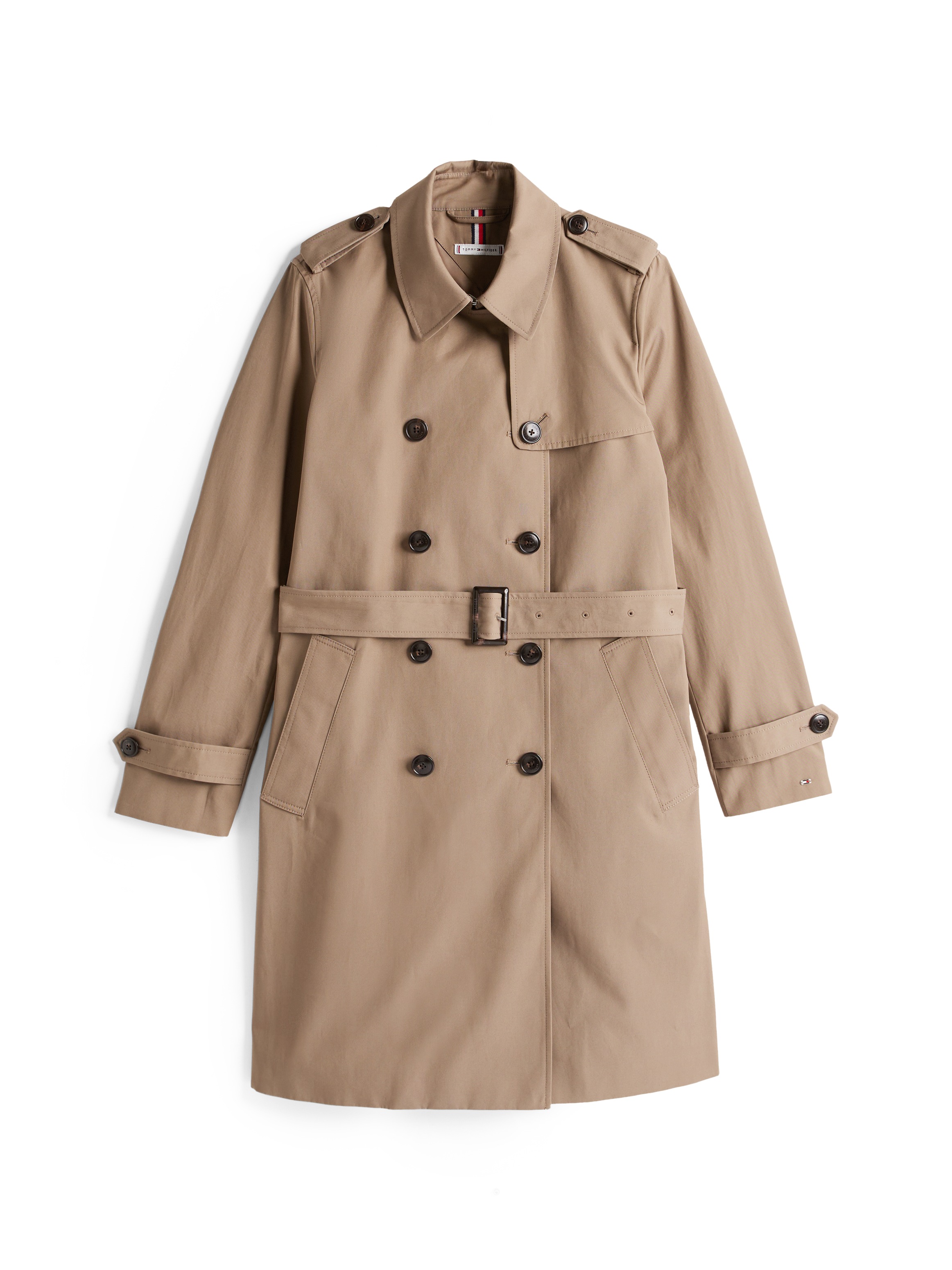 Tommy Hilfiger Trenchcoat »COTTON DB SLIM FIT TRENCH«, mit den typischen Trenchdetails