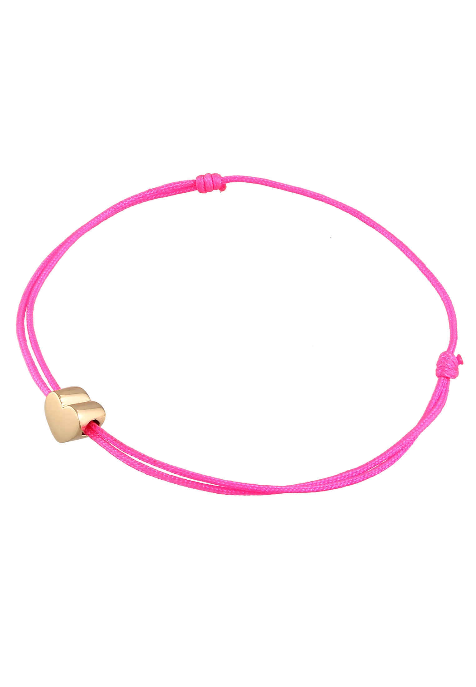 Elli Armkette »Armband Herz Liebe Textil Romantik 925 Silber«
