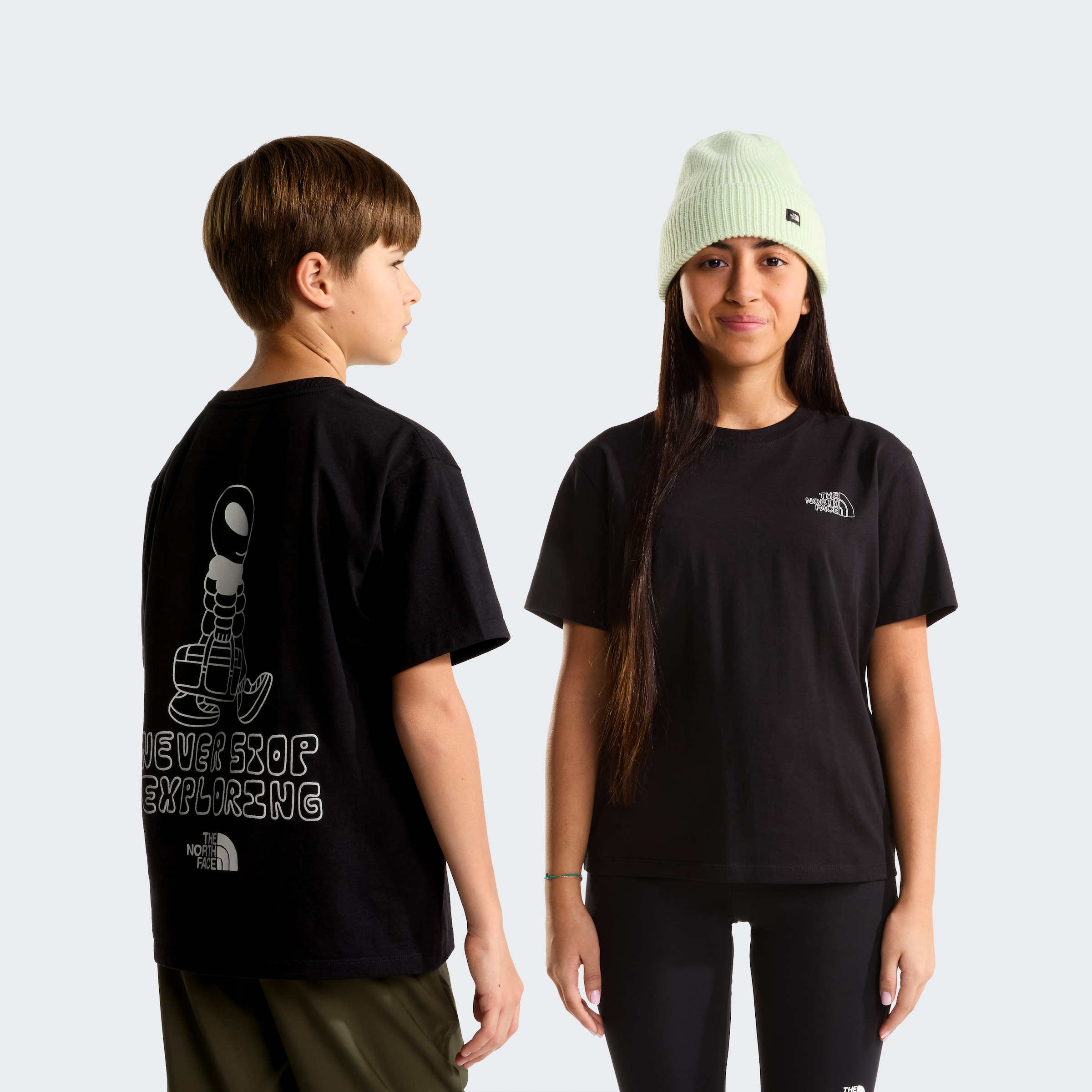 The North Face T-Shirt »TEEN ALIEN RELAXED SS TEE - GRAPHIC« für Jugendliche, mit sportlichem Stil, Kurzarmdesign