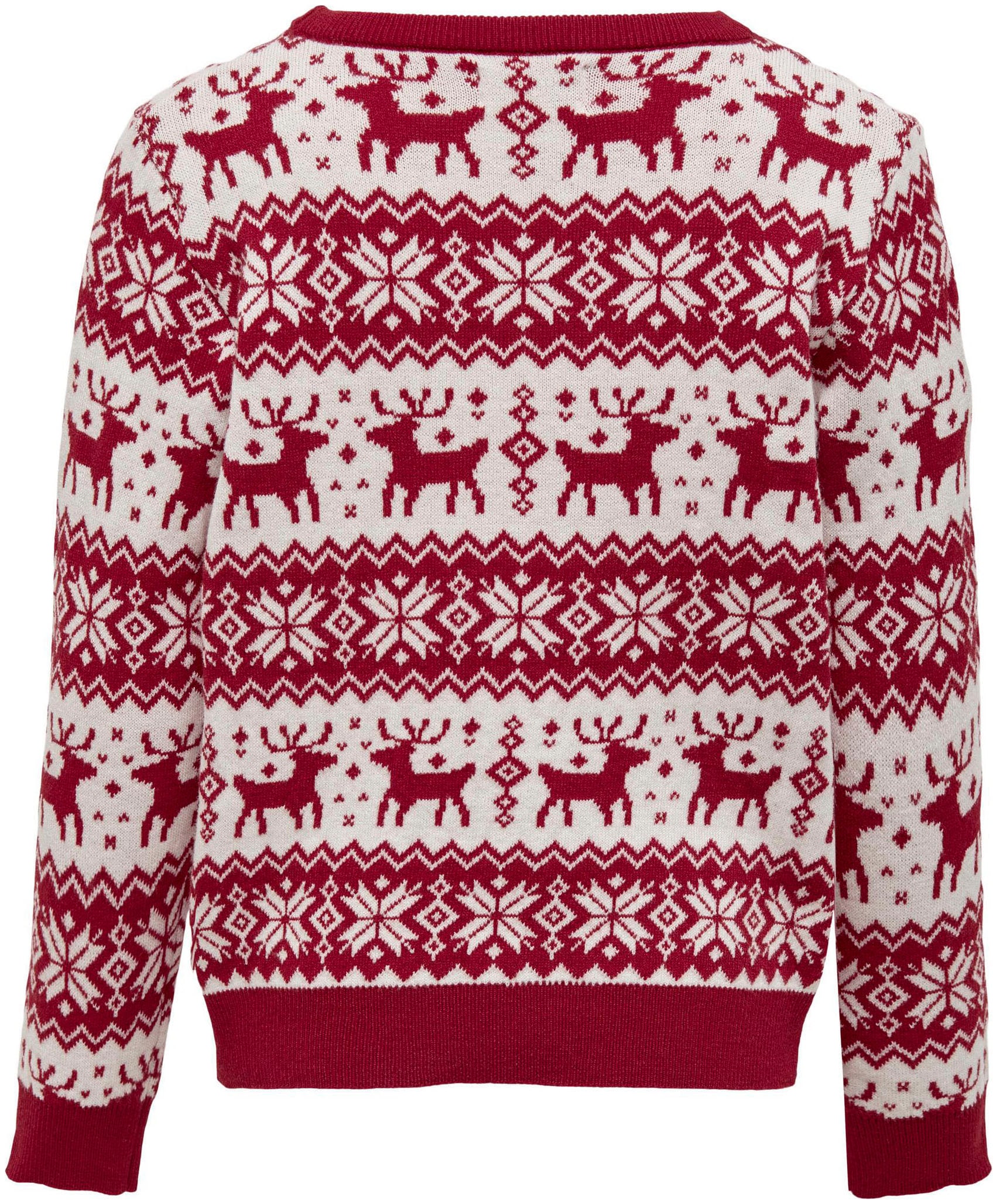 L/S KIDS OTTO COMFY Strickpullover »KOGXMAS online ONLY bei PULLOVER« SNOWFLAKE
