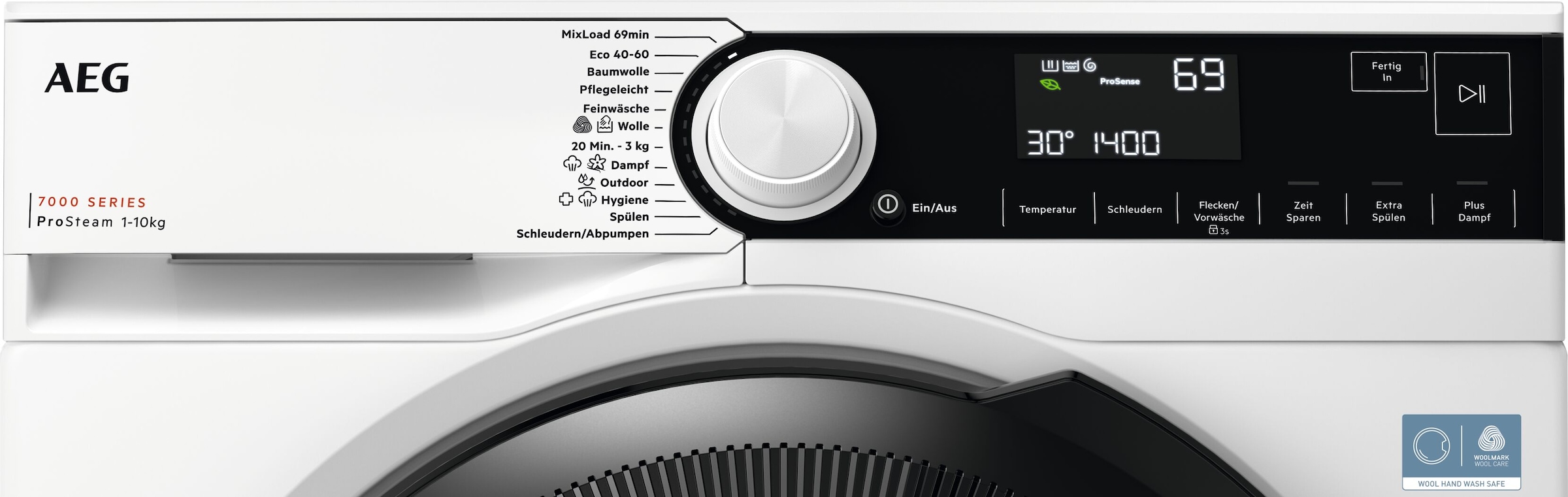 AEG Waschmaschine 7000 »LR7A70600« 10 kg 1600 U/min ProSteam®: Auffrischen mit Dampf statt Waschen und 96 % Wasser sparen