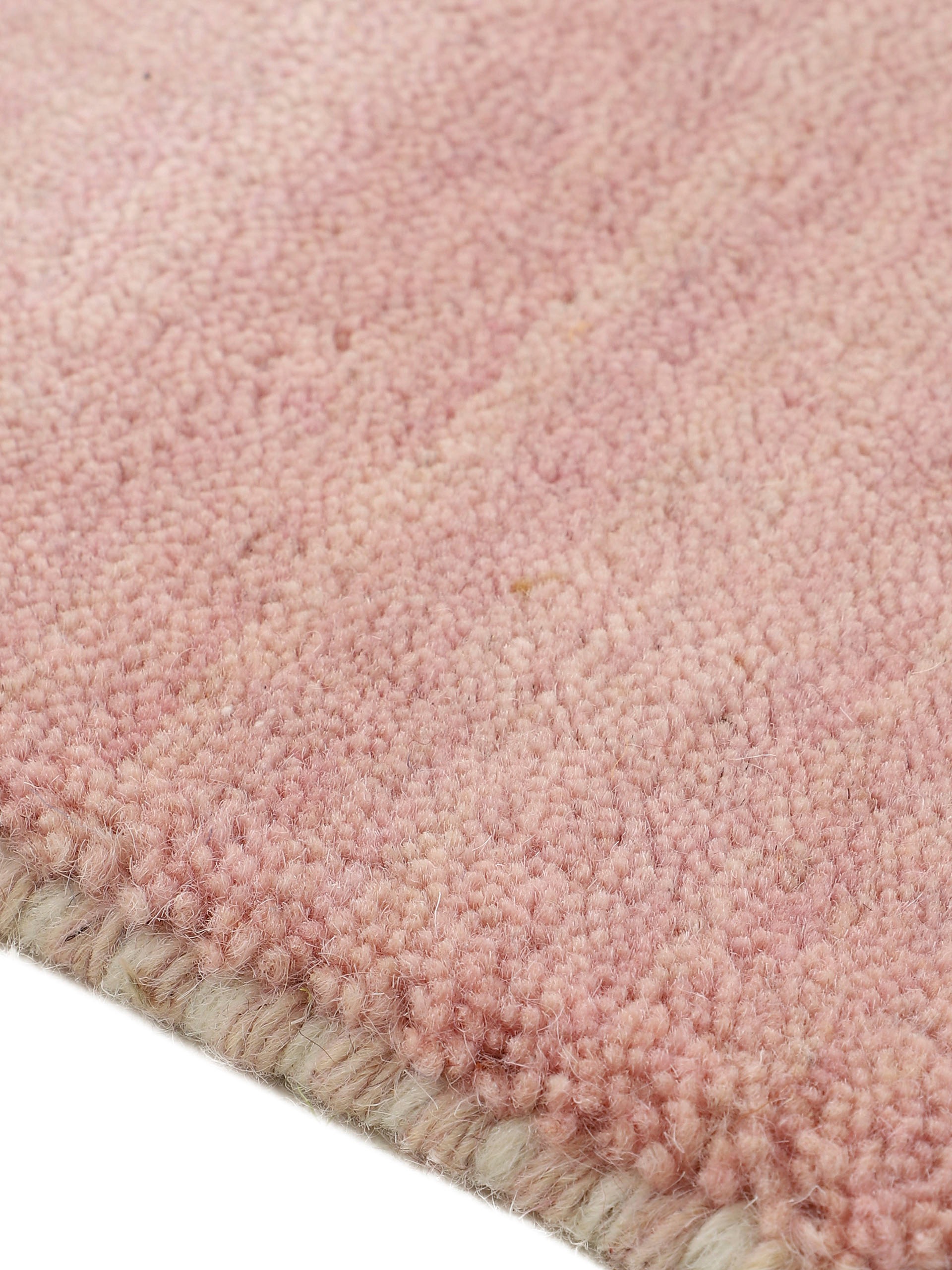 carpetfine Wollteppich »Gabbeh Uni«, rund, 15 mm Höhe, reine Wolle handgewebt, Gabbeh Tiermotiv warmes Raumklima viele Größen