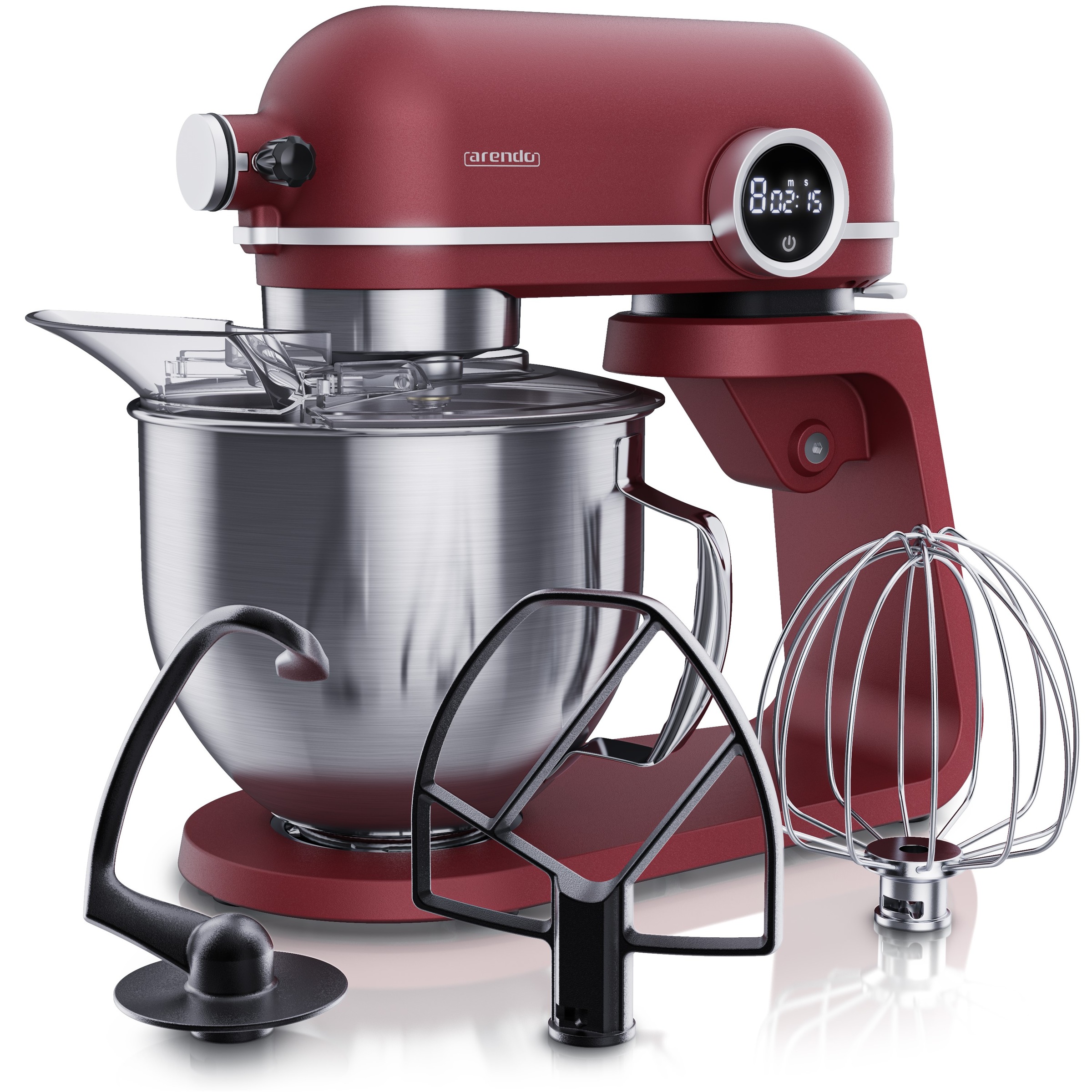 Arendo Küchenmaschine 800 W mit Display
