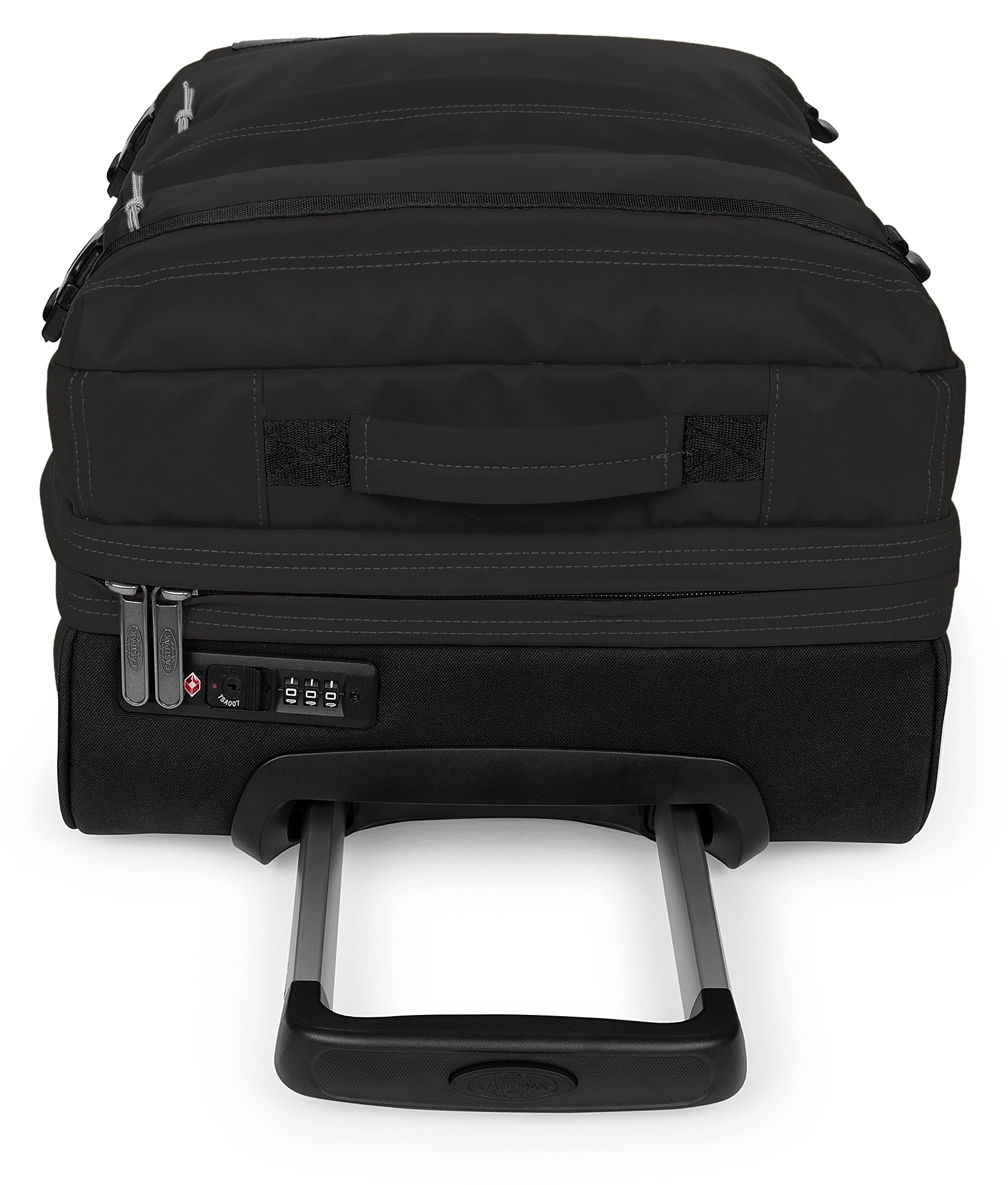 Eastpak Weichgepäck-Trolley »TRANSIT'R PLUS S Tarp Black2« 42 l 2 Rollen Koffer mit zwei praktischen Vordertaschen