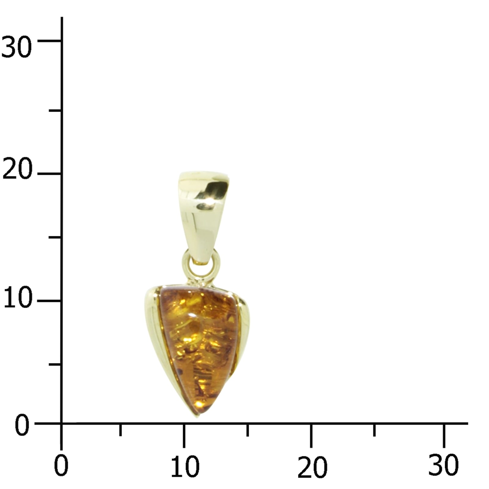 OSTSEE-SCHMUCK Kettenanhänger »- Anouk - Gold 333/000 - Bernstein«