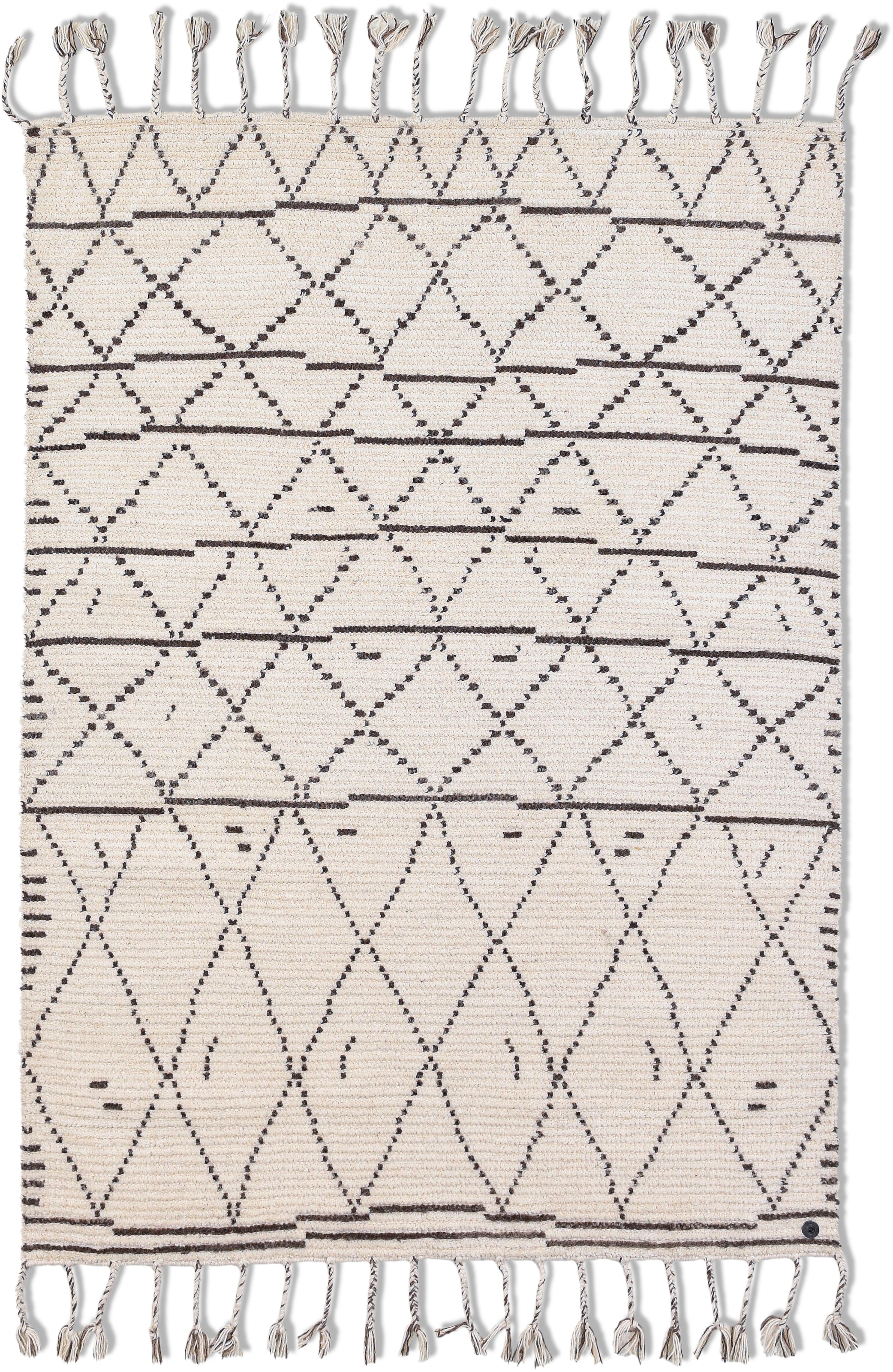 TOM TAILOR HOME Teppich »Nomad«, rechteckig, handgewebt, mit Fransen, Boho-Style