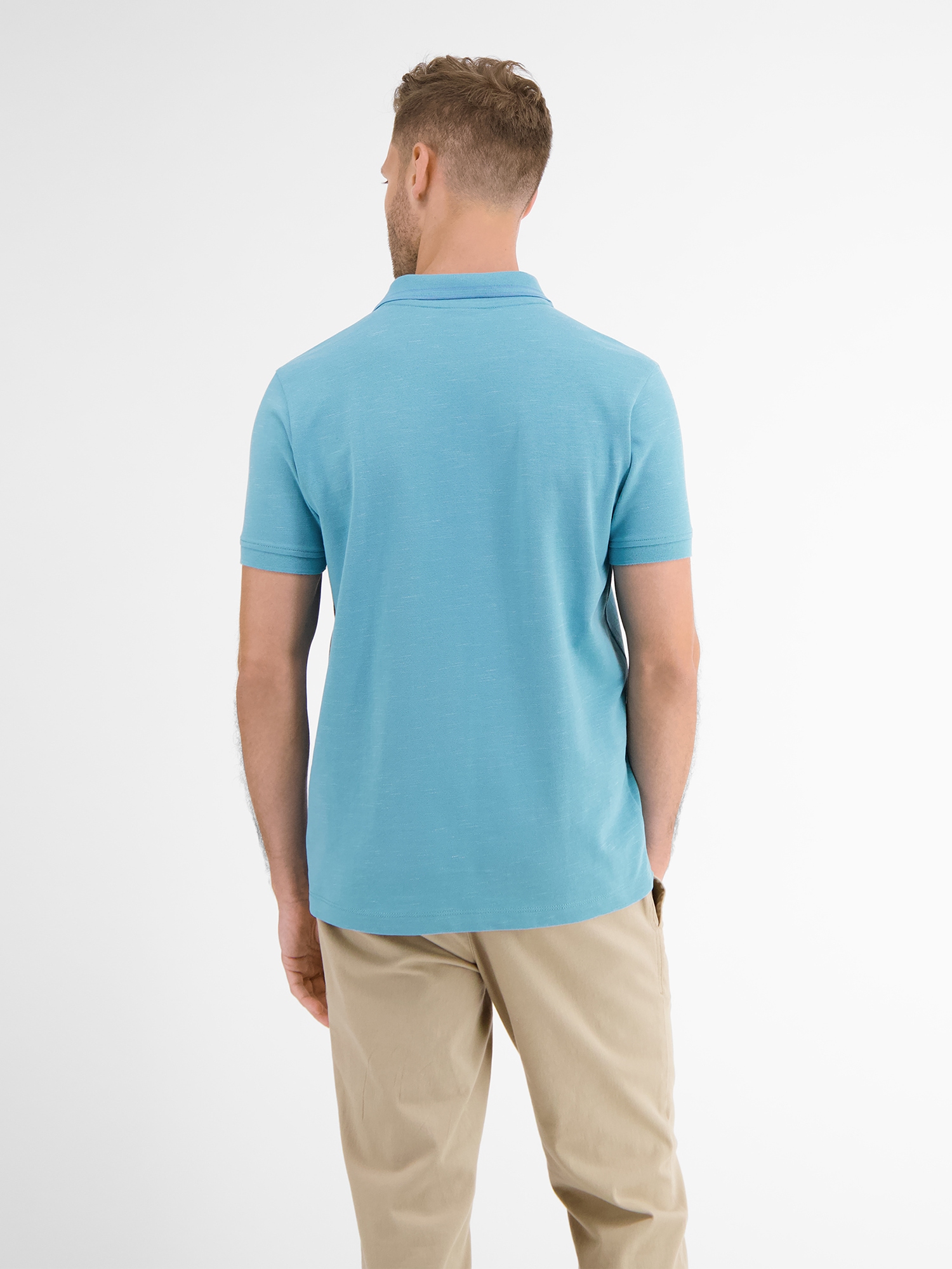 LERROS Poloshirt »LERROS Poloshirt in Two-Tone-Piqué«