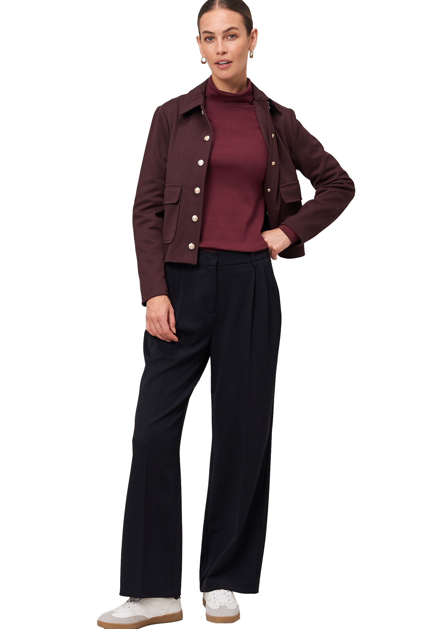 Zero Langarmshirt »Rollkragenshirt mit langen Ärmeln«