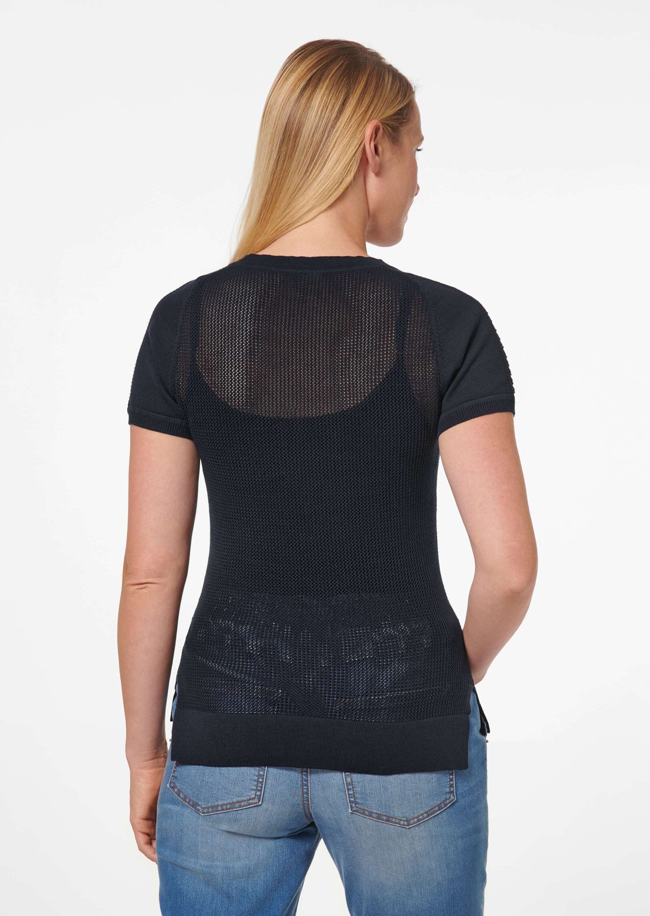 MADELEINE Longpullover »Pullover Netzpullover aus Supima-Baumwolle«