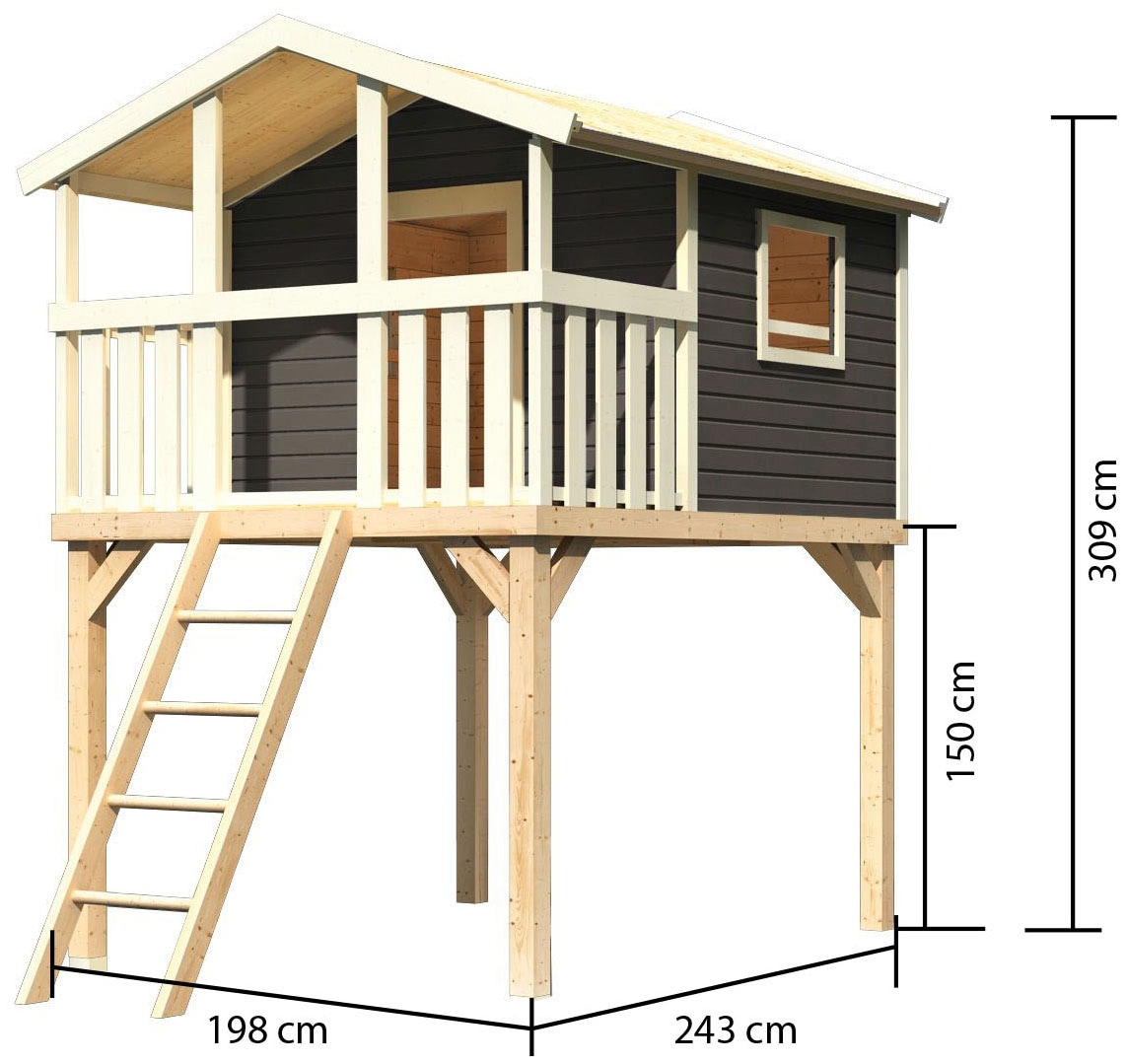 AKUBI Spielturm »Benjamin«, BxTxH: 225x250x309 cm