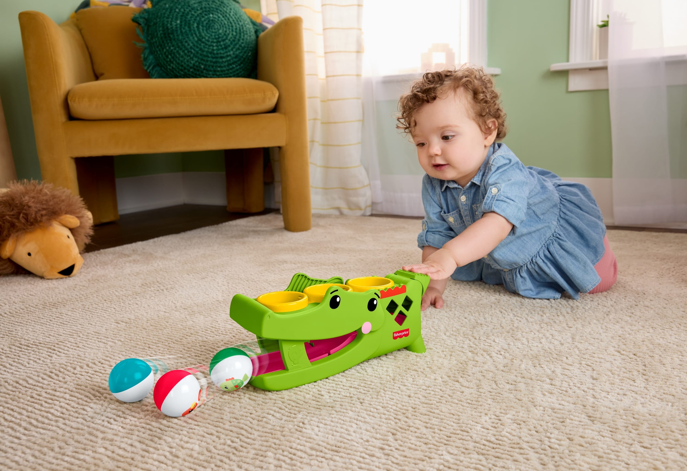 Fisher-Price® Klopfbank »Sitz- und Klopf-Rolligator«
