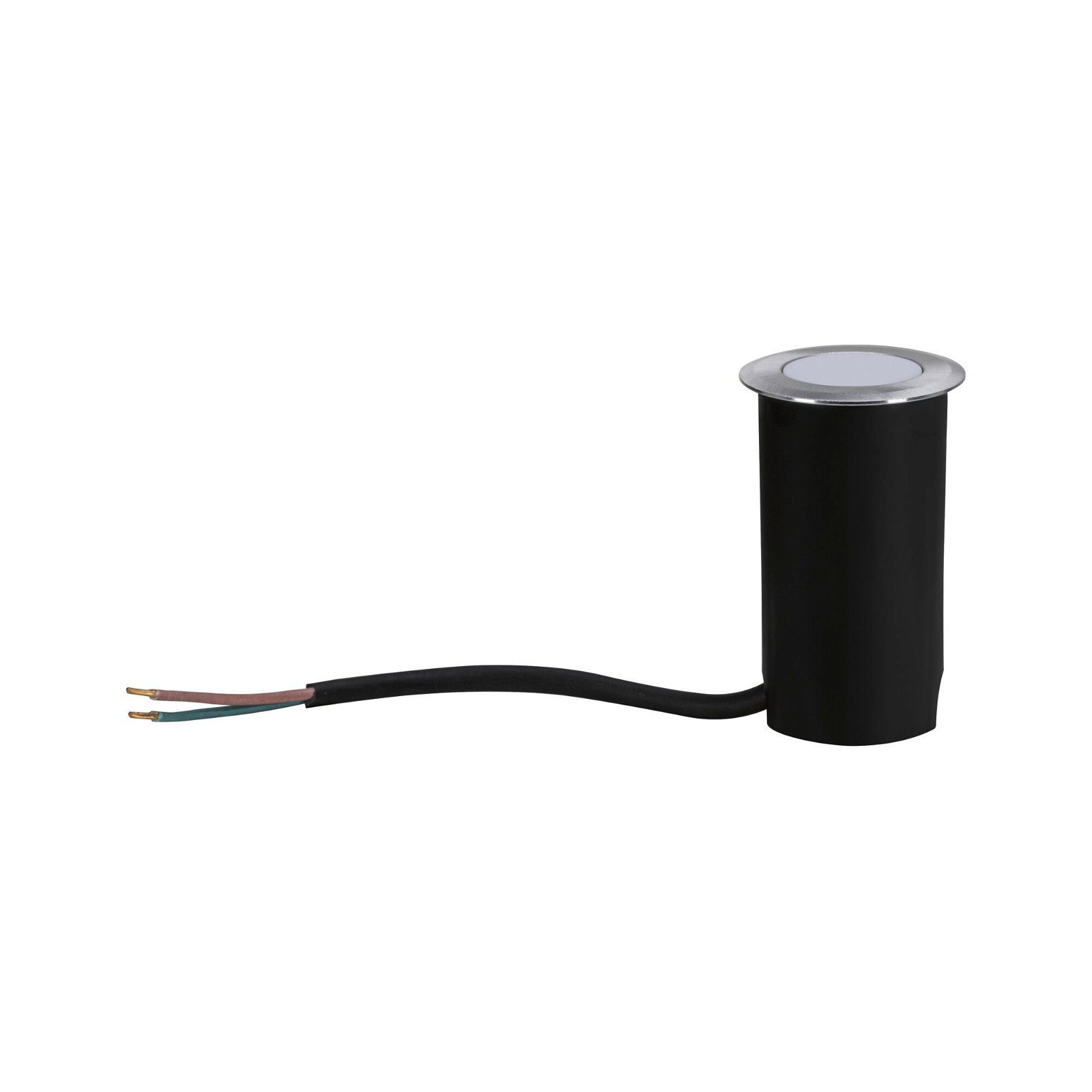 Paulmann LED Einbauleuchte »IP65 rund 50mm 2200K 2,2W 60lm 230V Alu Kunststoff, Metall«, 1 flammig, Bodeneinbauleuchte Goldlicht insektenfreundlich