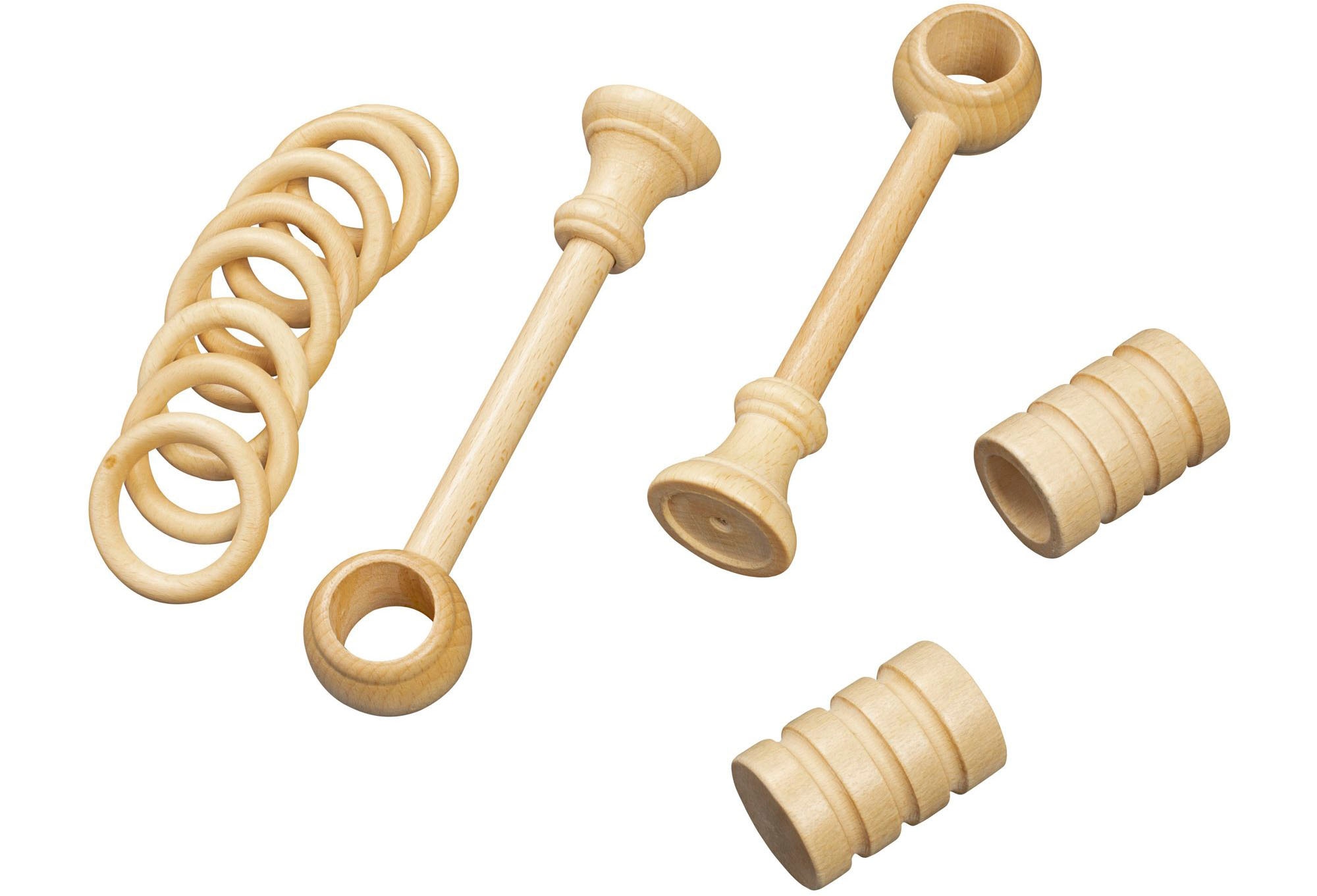 SN DECO GROUP Gardinenstange »Pisa«, 1 läufig-läufig, Fixmaß, 28 mm, Holz, verschiedene Längen und Farben, Komplettset