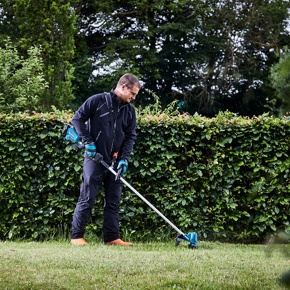 Makita Akku-Rasentrimmer »»DUR190LZX9« 18V, 230/255/300 mm, ohne Akku und Ladegerät« automatische Drehzahlregulierung in 3 Stufen, Trimmen von Grünflächen