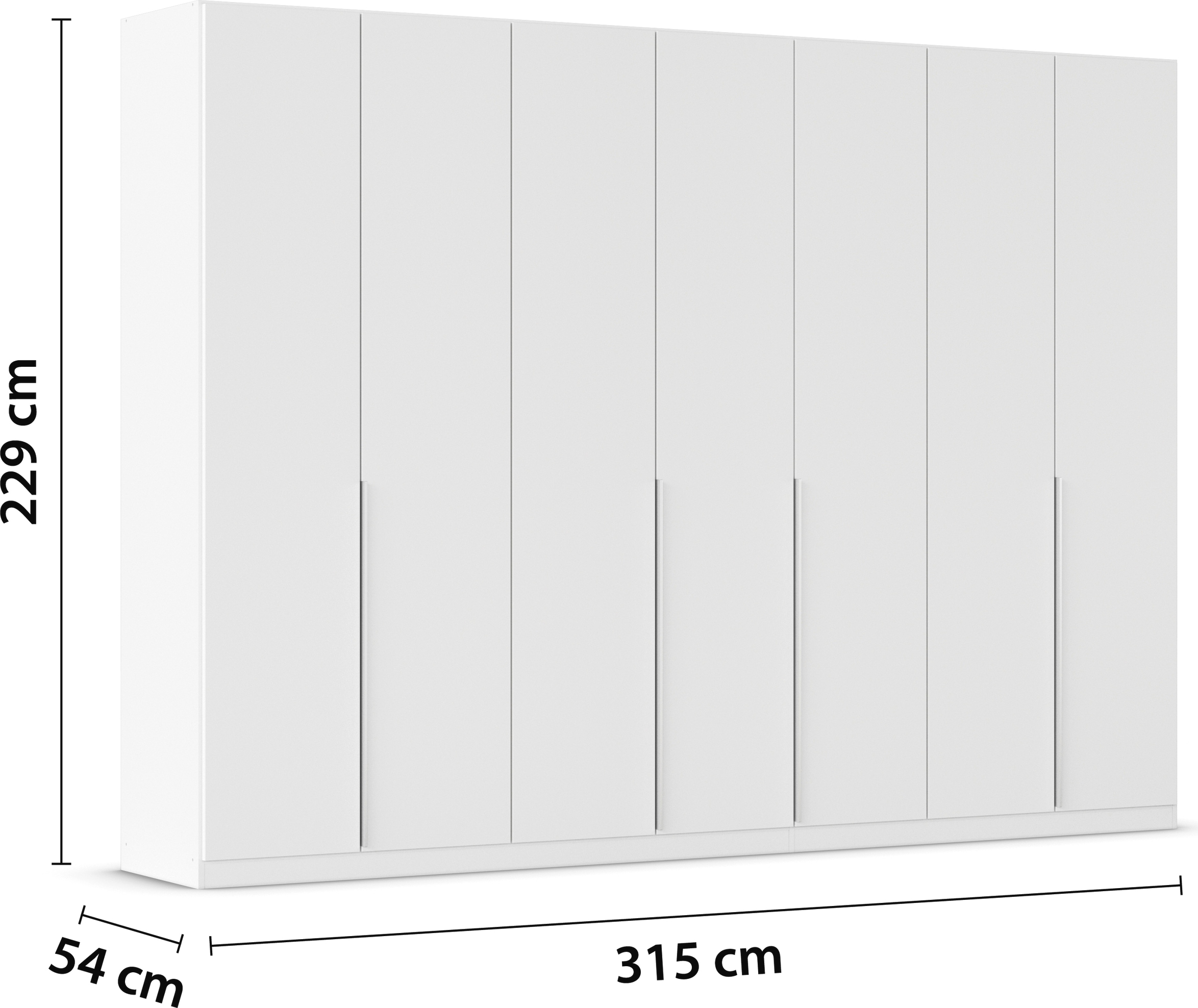 OTTO home Drehtürenschrank »AGORDO« in zwei Griff-Farben, Breiten 91-405 cm, Dekor- oder Hochglanzfront, in 8 Breiten & 2 Höhen, MADE IN GERMANY