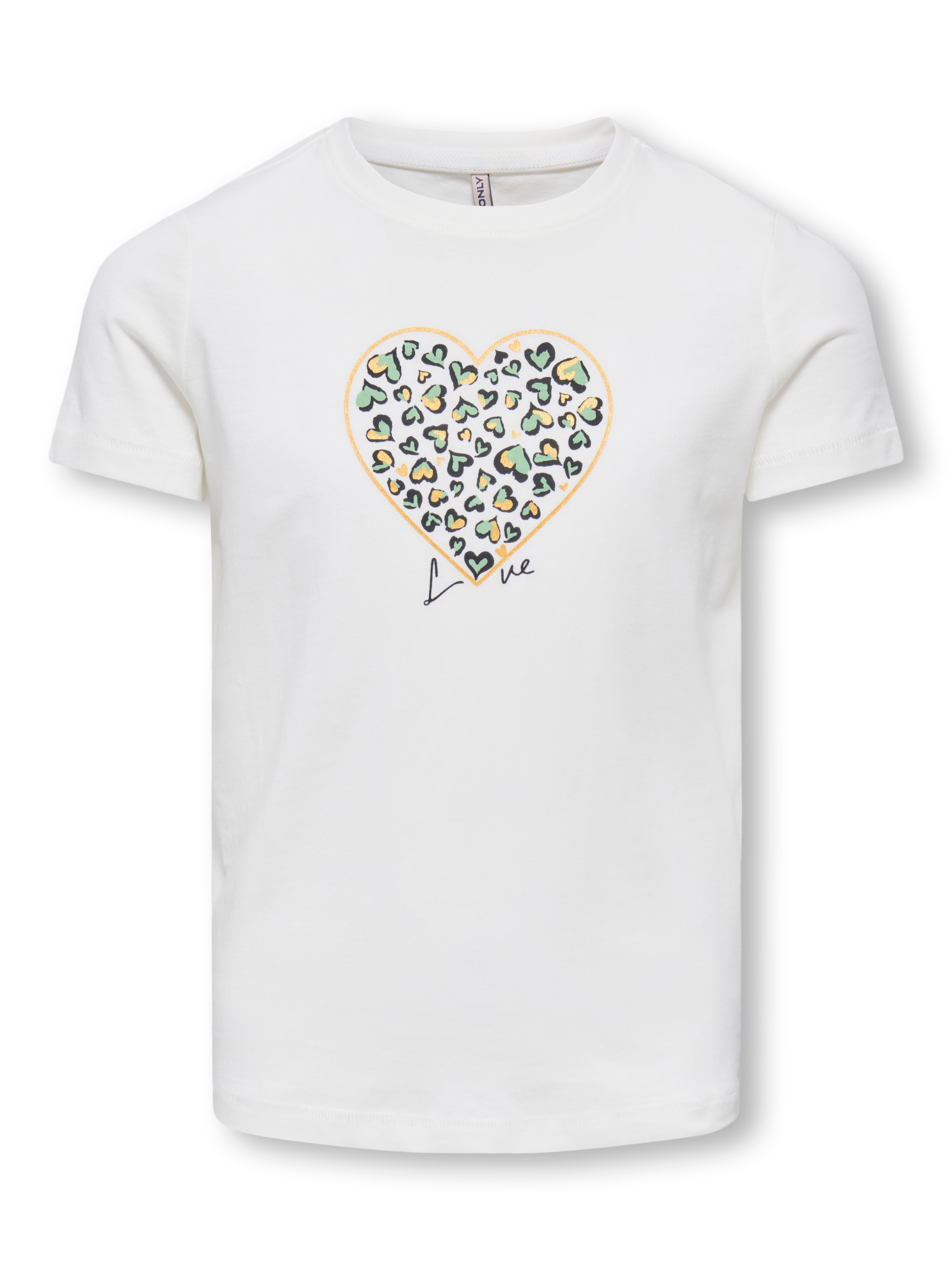 KIDS ONLY T-Shirt »KOGLANY-NINA LIFE LOVE S/S TOP FR JRS« mit unterschiedlichen Motiven - je nach Bodyfarbe