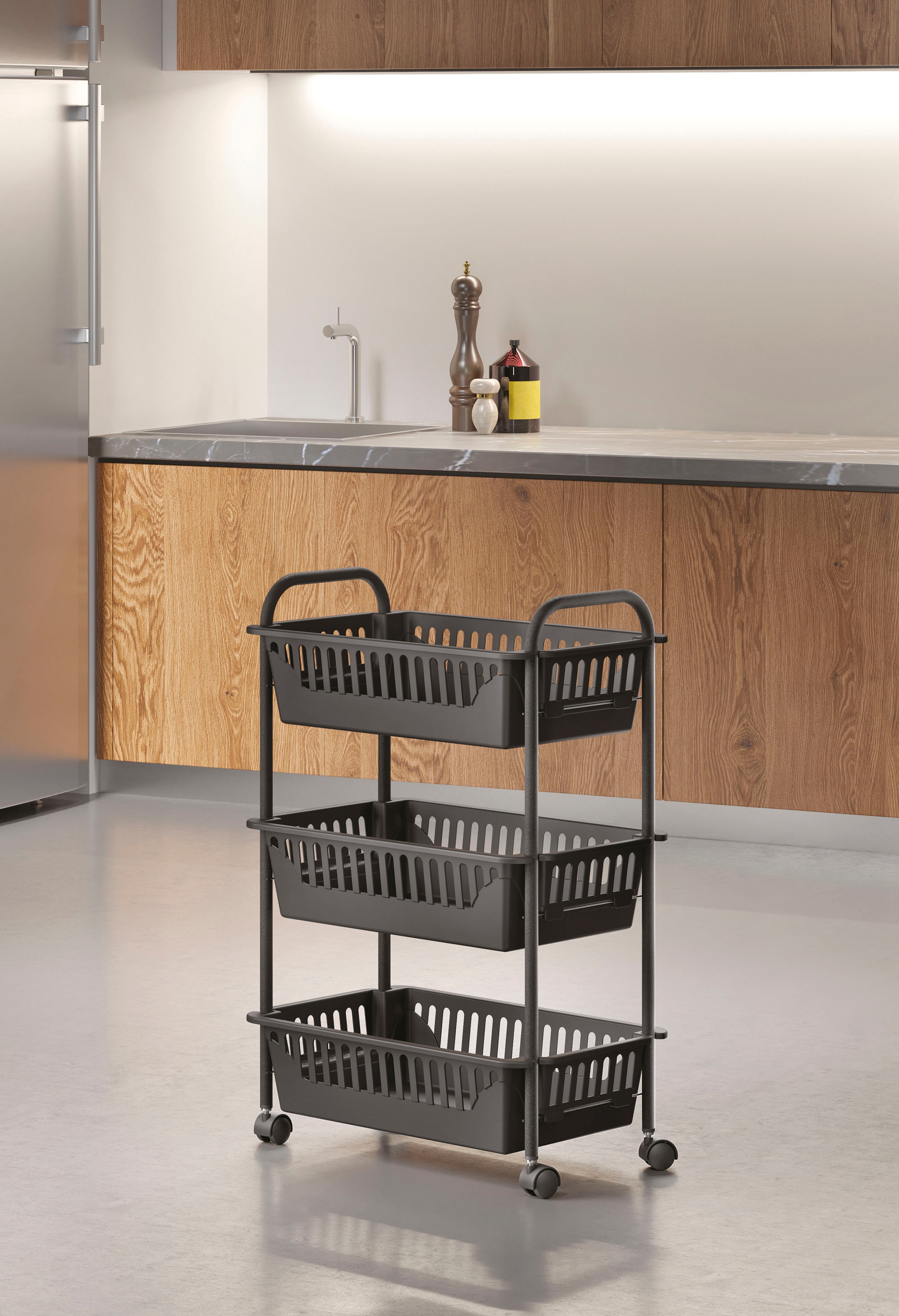 Metaltex Küchenwagen »Lava«, (1 St.), mit exclusiver TouchTherm® Beschichtung
