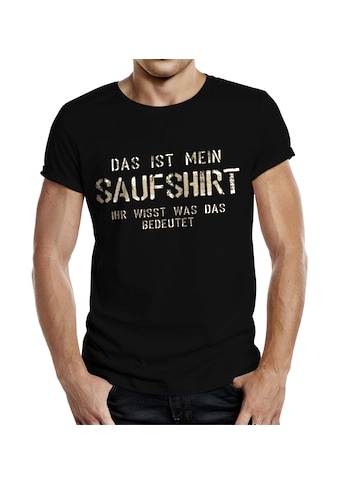 Rahmenlos T-Shirt, mit witzigem Frontprint kaufen