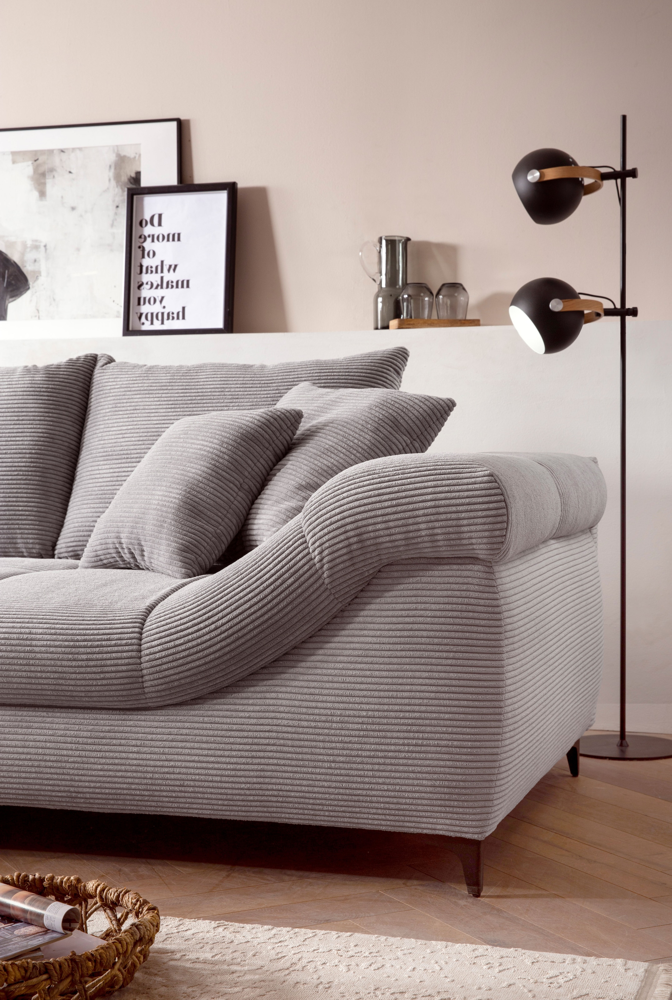 Mr. Couch Ecksofa »Ronaldo, L-Form, wahlweise mit Kaltschaum«, mit Kaltschaum, bis 140 kg pro Sitzplatz belastbar