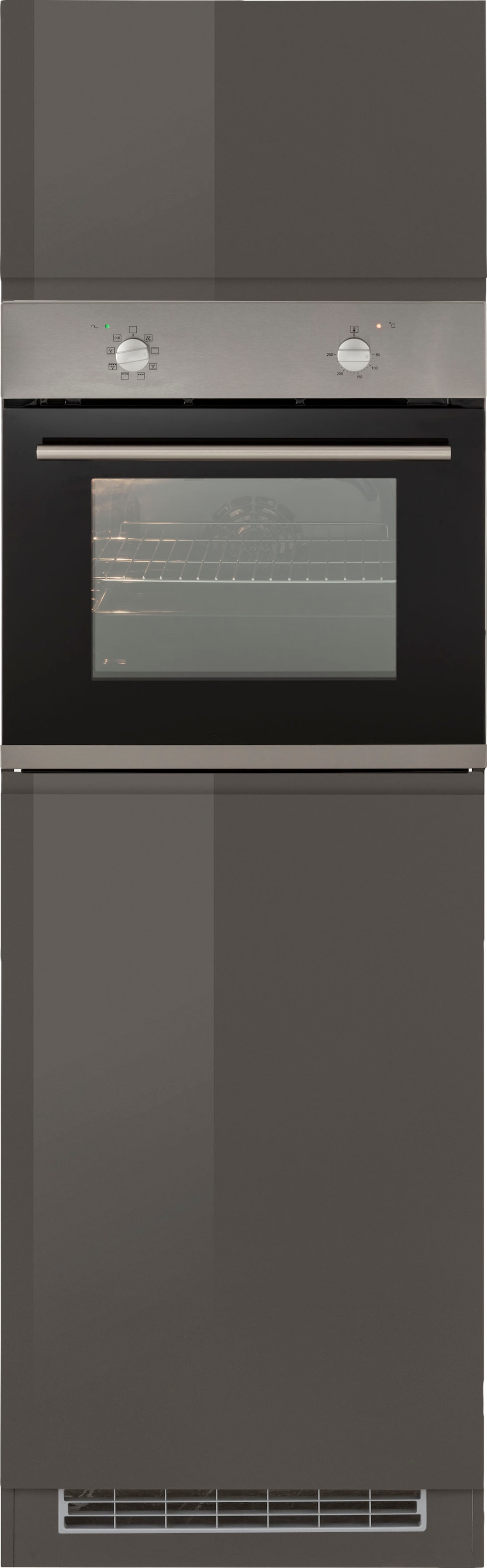HELD MÖBEL Backofen/Kühlumbauschrank »Virginia«, 200 cm hoch, 60 cm breit, Nische für Ofen B/H/T: 56/59/55 cm