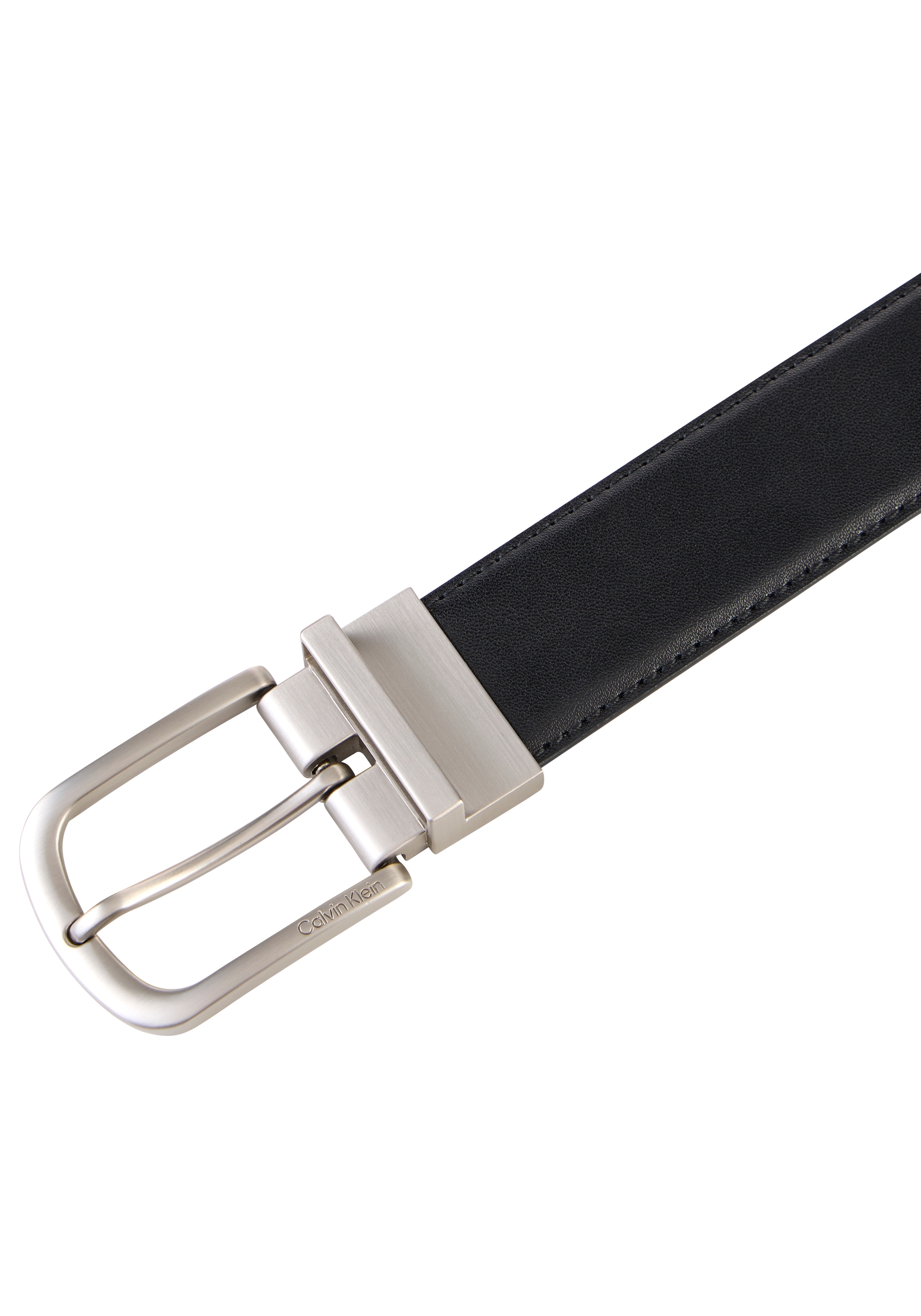 Calvin Klein Ledergürtel »CURVED PIN BUCKLE SMOOTH 32MM AD« Regular fit und größenverstellbar
