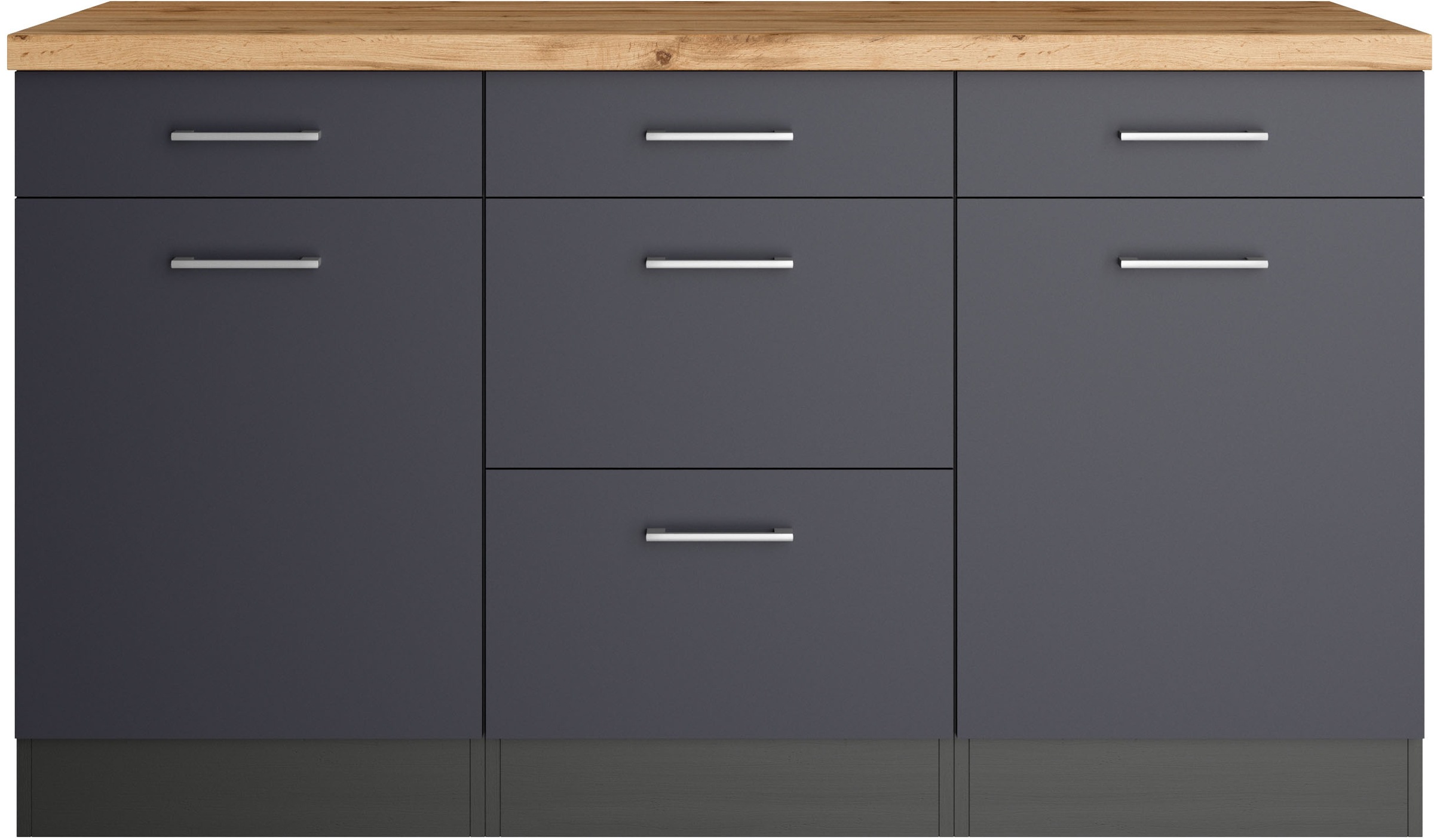 KOCHSTATION Unterschrank »KS-Milan« Unterschrank 150 cm, matte oder hochglänzende Fronten