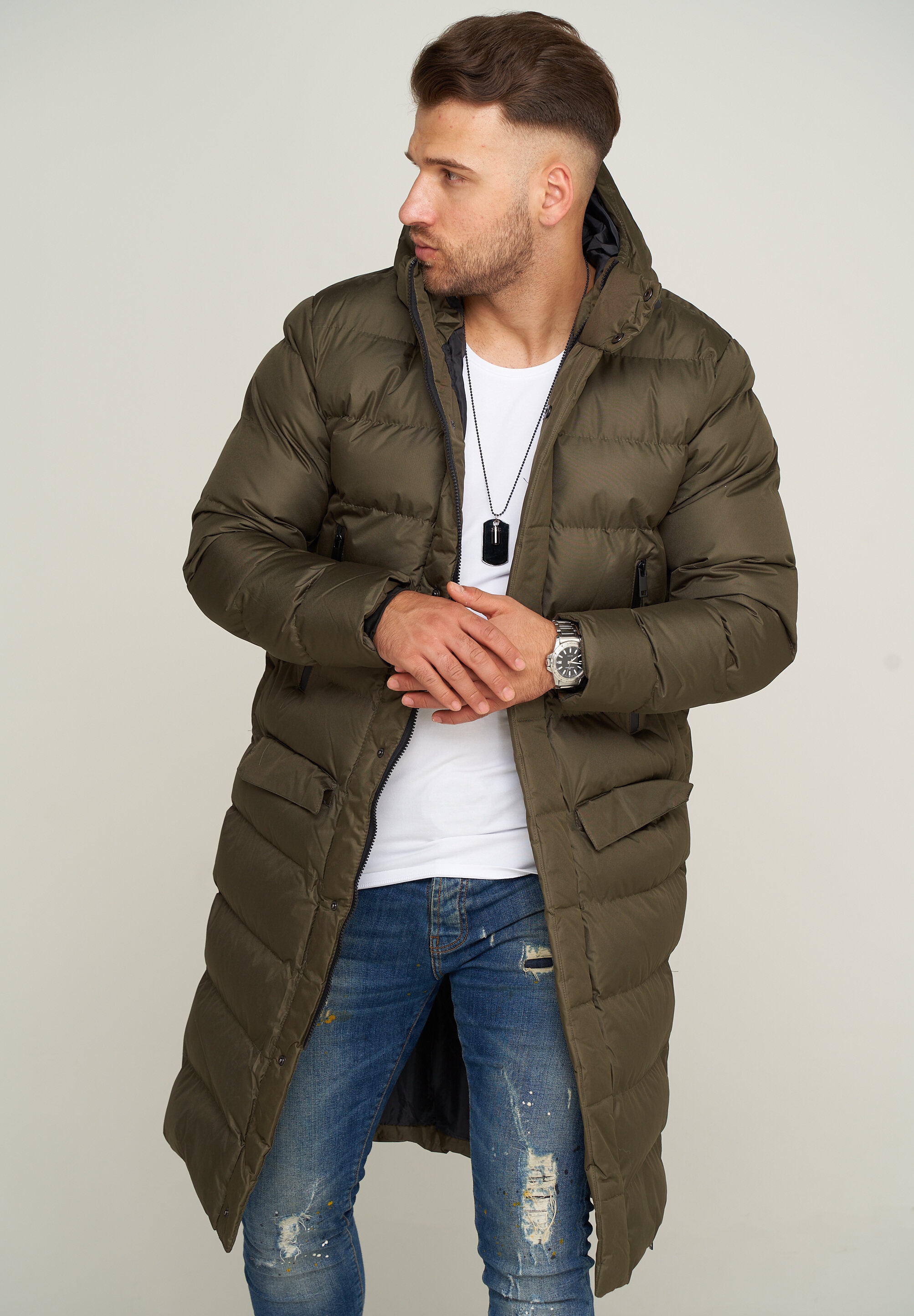 SOULSTAR Parka »Winterjacke als Langer Steppmantel - Winterparka«