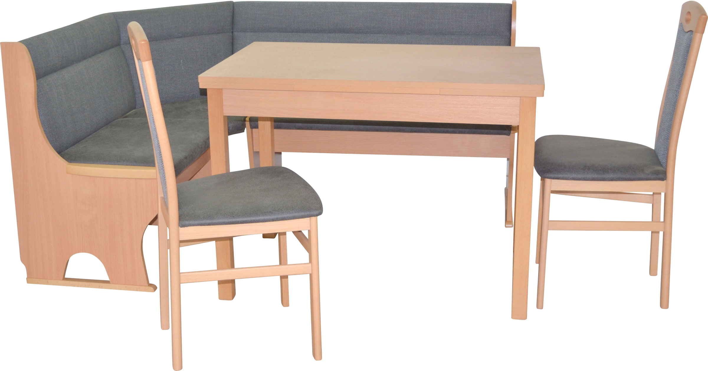 HOFMANN LIVING AND MORE Essgruppe »4tlg. Eckbankgruppe«, (Spar-Set, 4 tlg., 4tlg. Eckbankgruppe), Stühle montiert