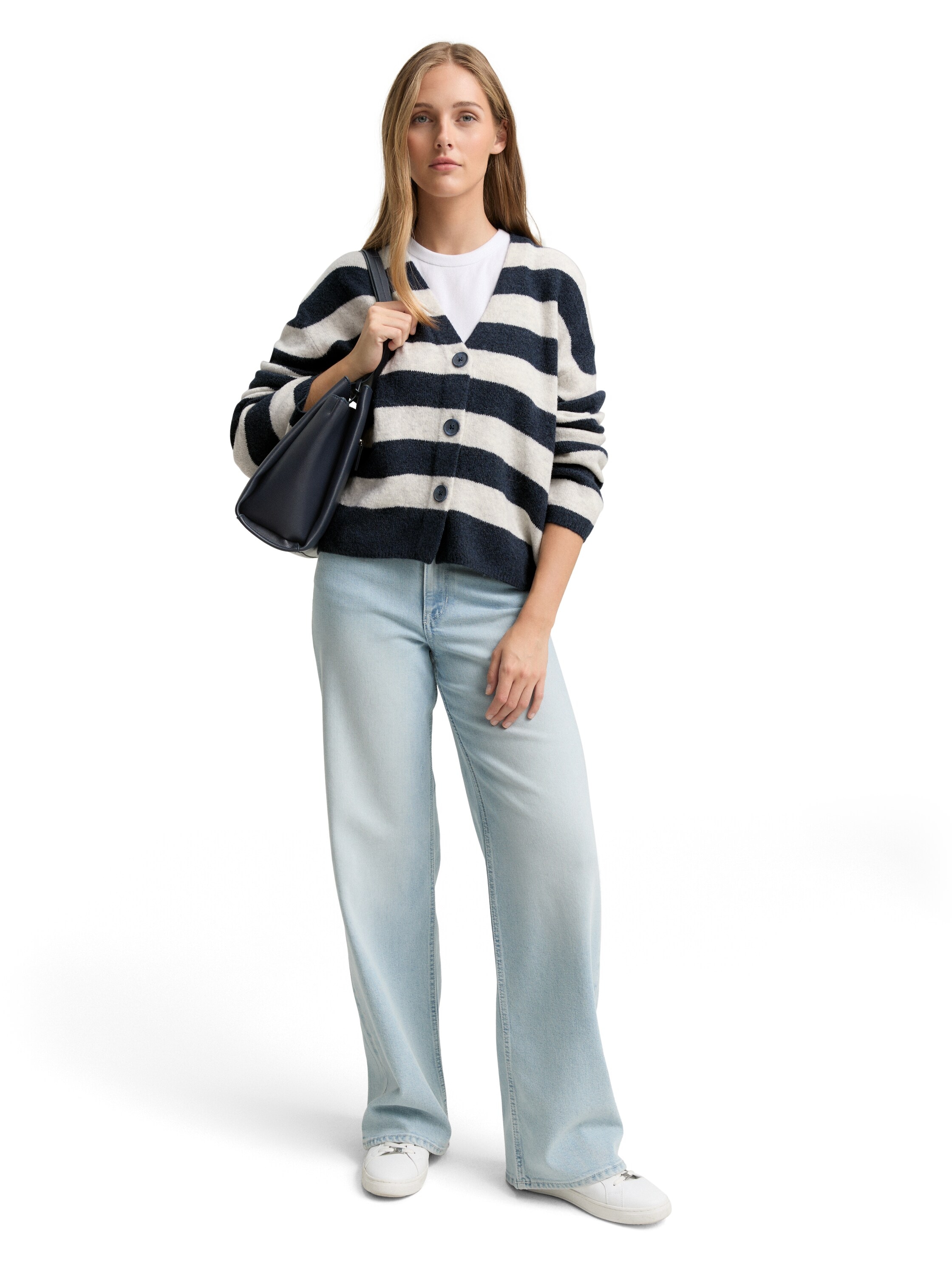 TOM TAILOR Denim Cardigan, mit V-Ausschnitt